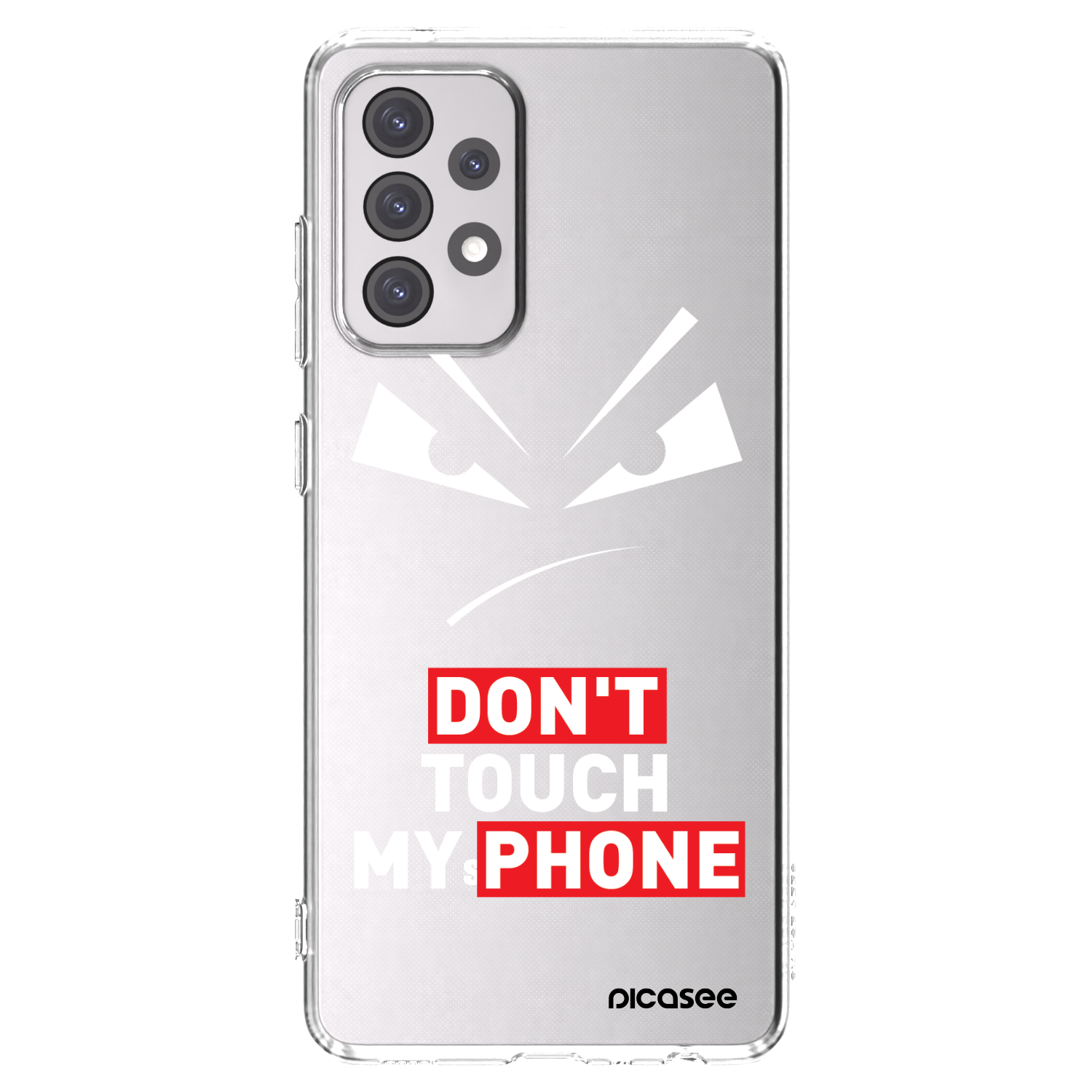 Picasee silikonowe przeźroczyste etui na Samsung Galaxy A52 5G A525F - Evil Eye - Transparent