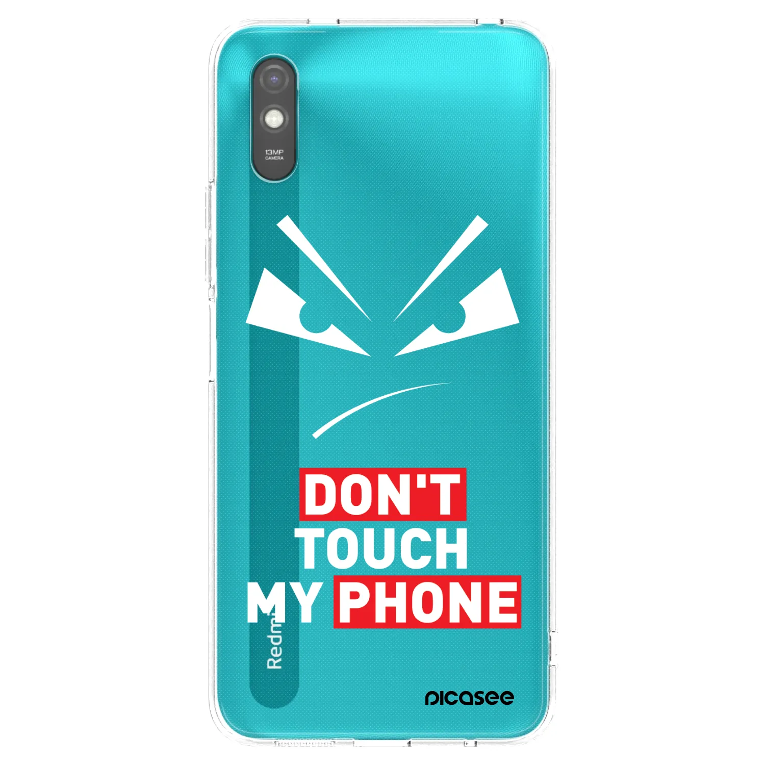 Picasee silikonowe przeźroczyste etui na Xiaomi Redmi 9AT - Evil Eye - Transparent