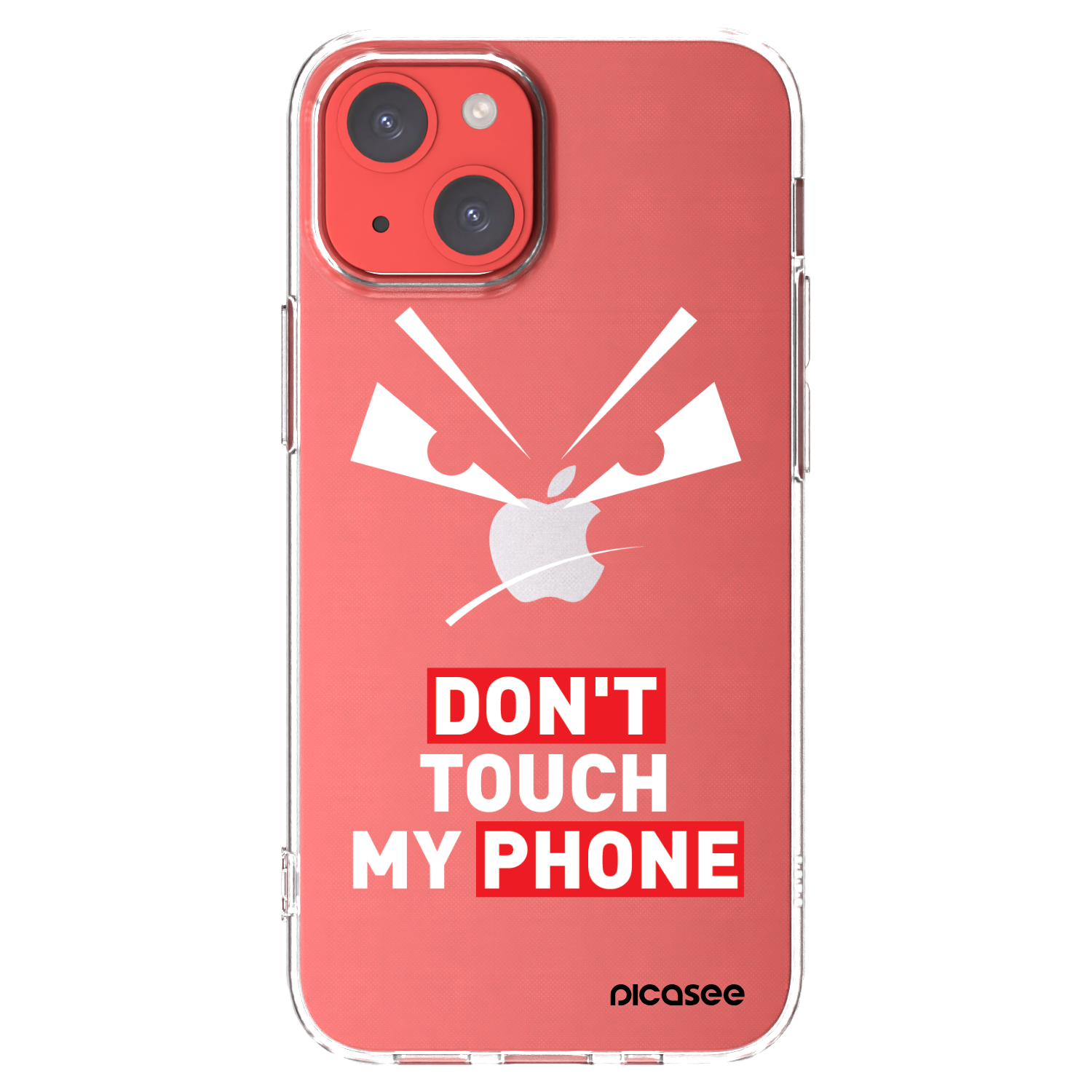 Picasee silikonowe przeźroczyste etui na Apple iPhone 13 mini - Evil Eye - Transparent