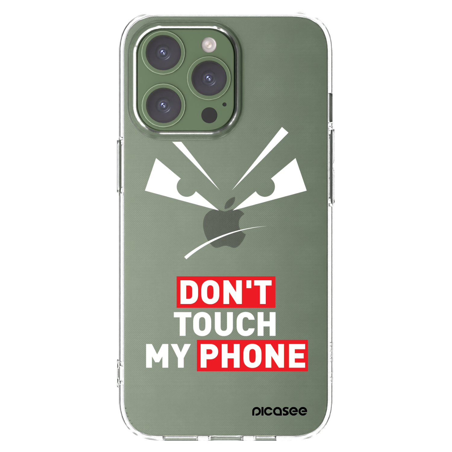 Picasee silikonowe przeźroczyste etui na Apple iPhone 13 Pro - Evil Eye - Transparent