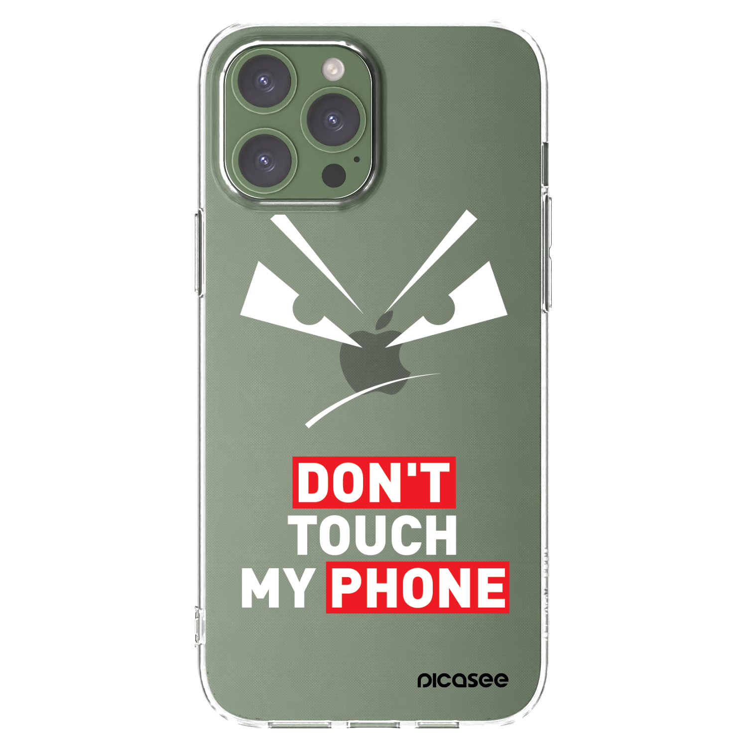 Picasee silikonowe przeźroczyste etui na Apple iPhone 13 Pro Max - Evil Eye - Transparent