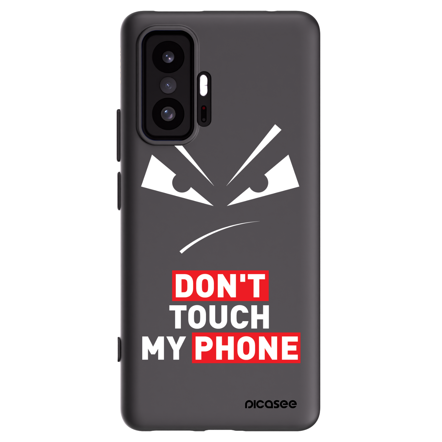 Picasee silikonowe czarne etui na Xiaomi 11T - Evil Eye - Transparent