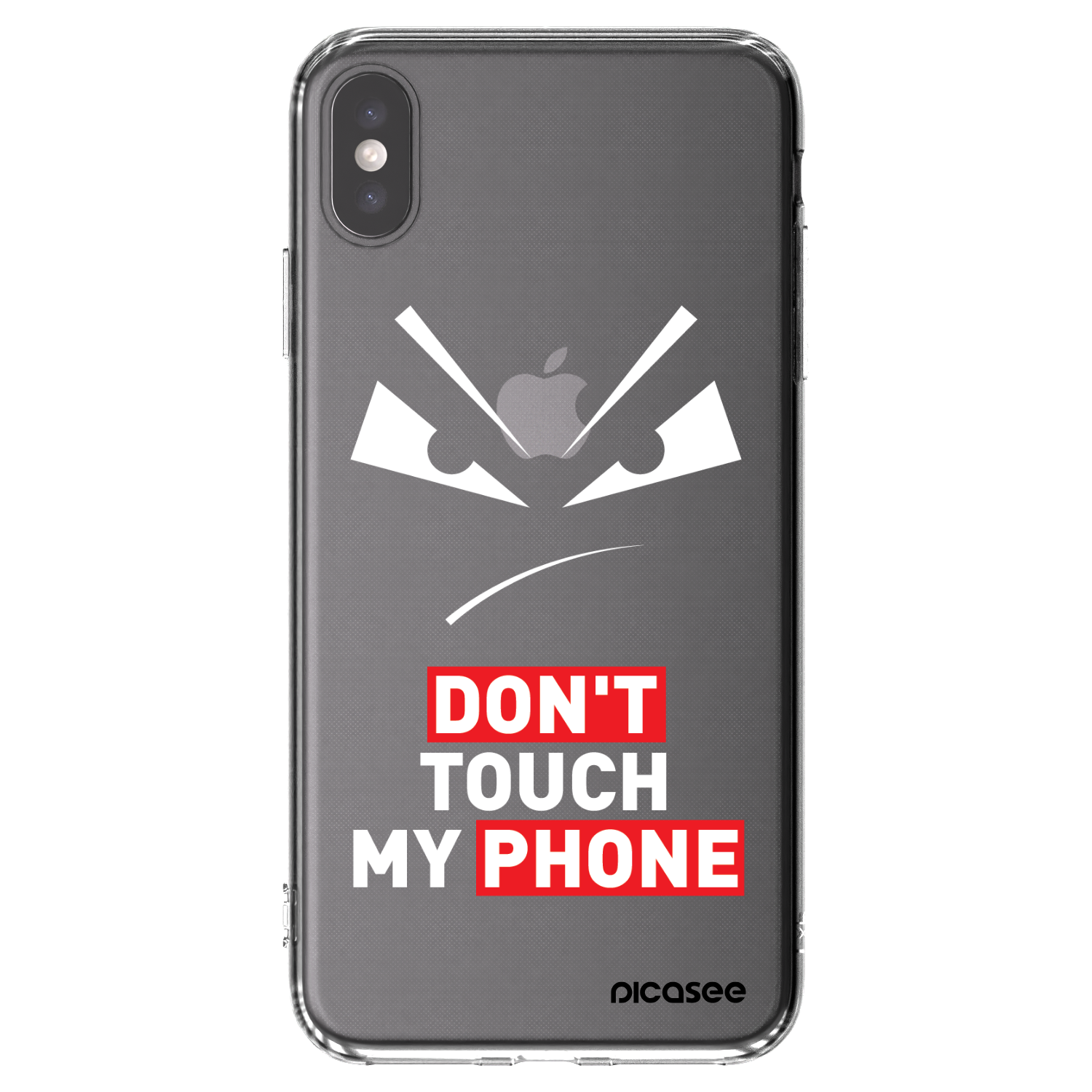 Picasee silikonowe przeźroczyste etui na Apple iPhone XS Max - Evil Eye - Transparent