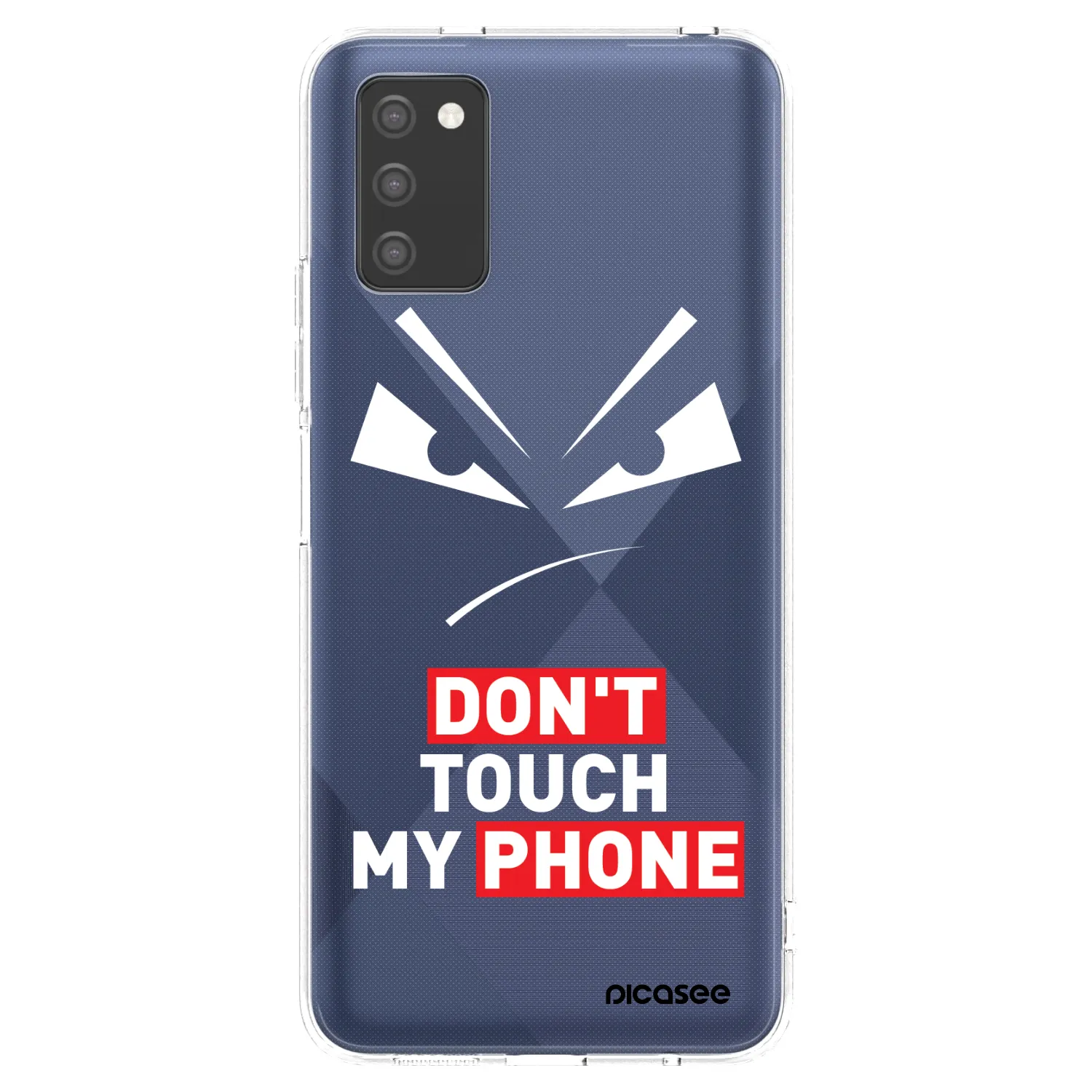 Picasee silikonowe przeźroczyste etui na Samsung Galaxy A03s A037G - Evil Eye - Transparent