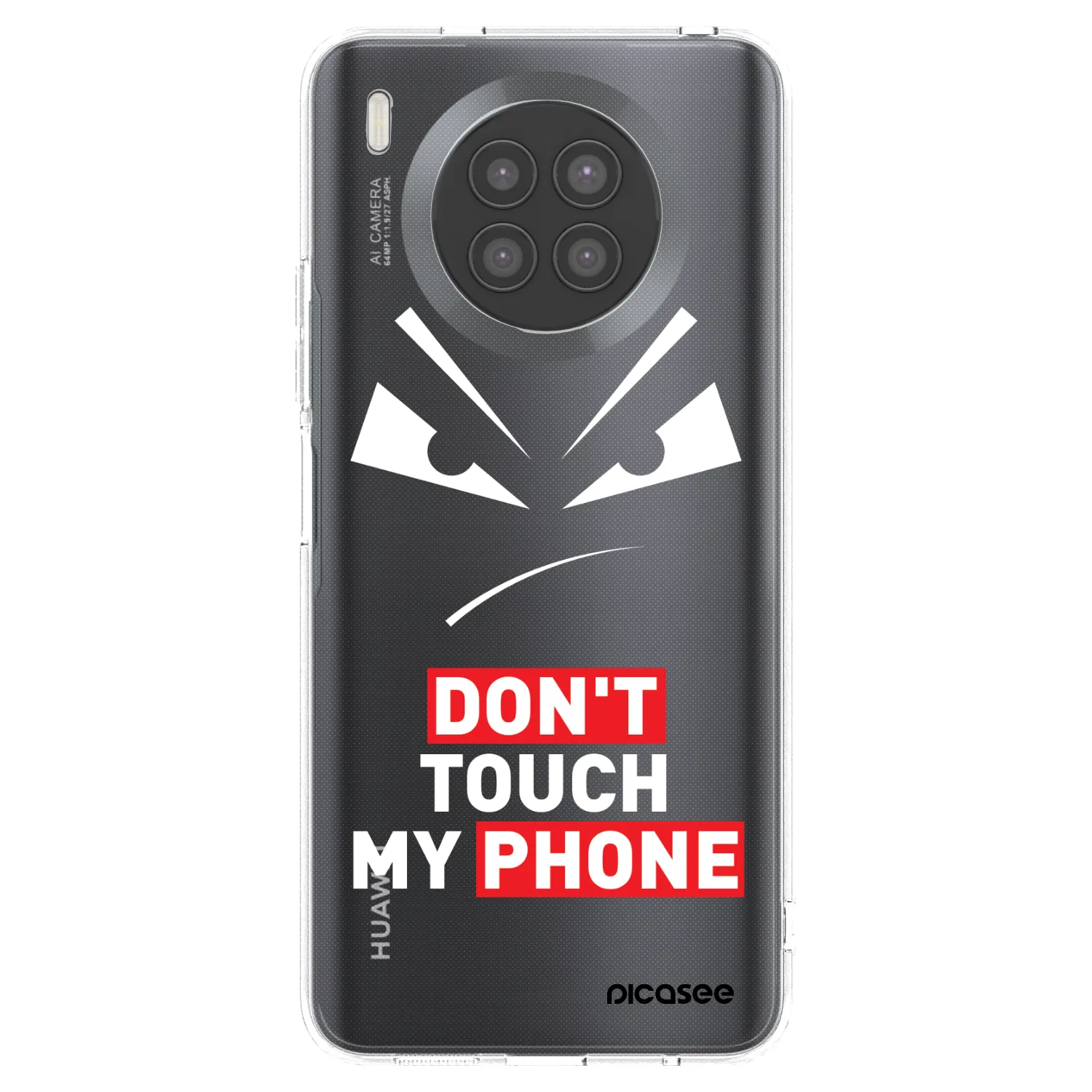 Picasee silikonowe przeźroczyste etui na Huawei Nova 8i - Evil Eye - Transparent