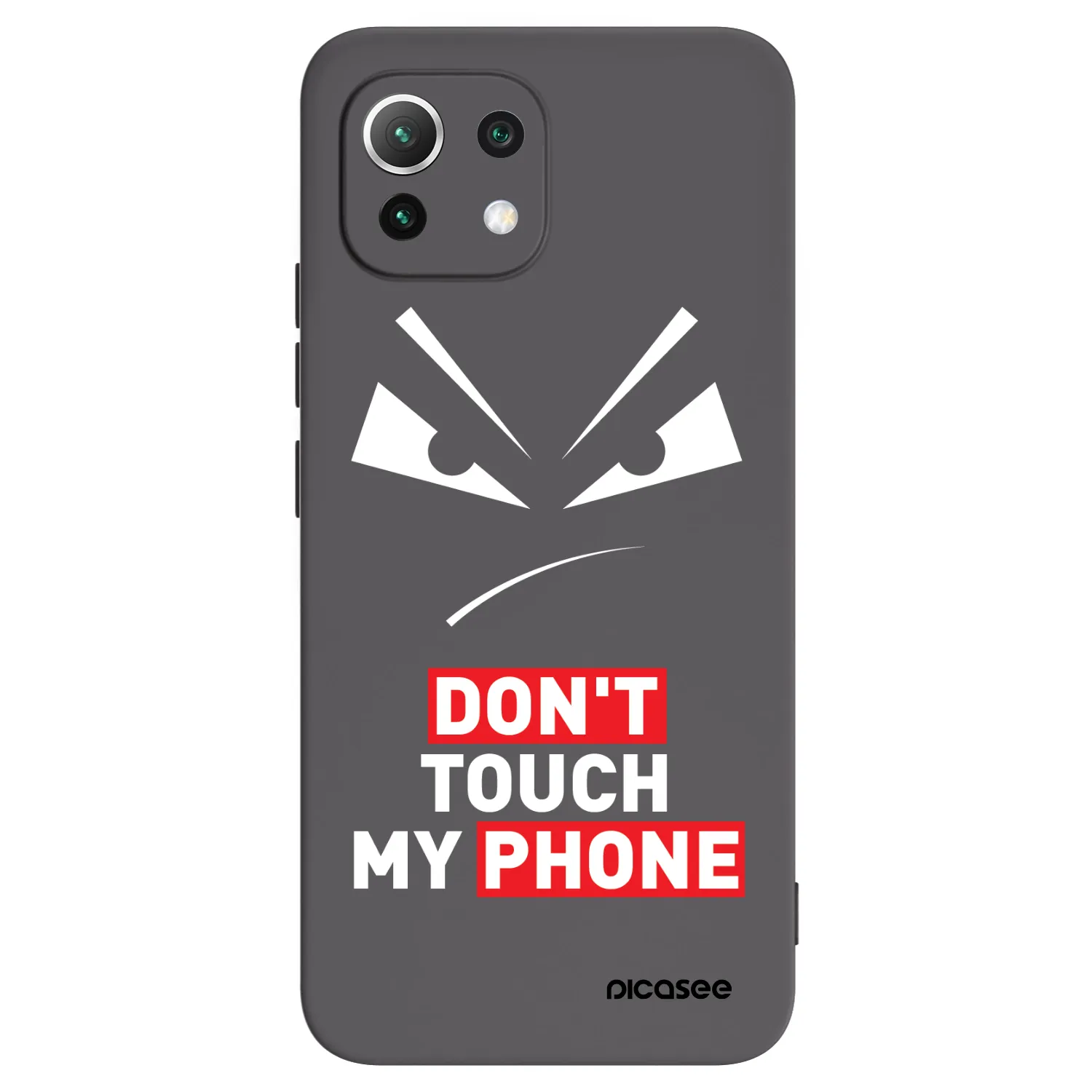 Picasee silikonowe czarne etui na Xiaomi 11 Lite 5G NE - Evil Eye - Transparent