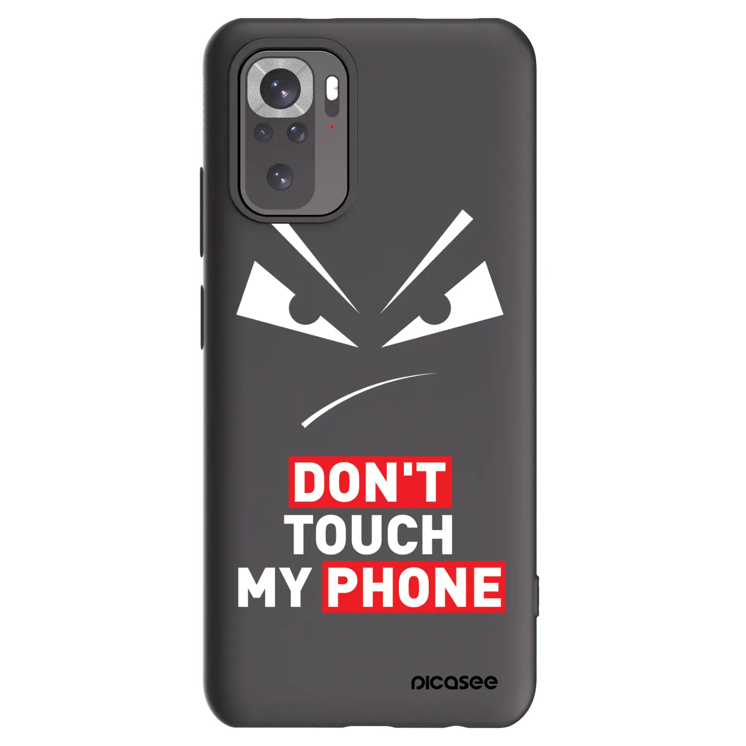 Picasee silikonowe czarne etui na Xiaomi Redmi Note 11S 4G - Evil Eye - Transparent