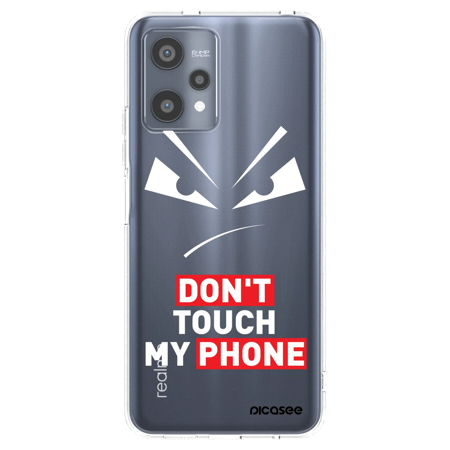 Picasee silikonowe przeźroczyste etui na Realme 9 Pro 5G - Evil Eye - Transparent