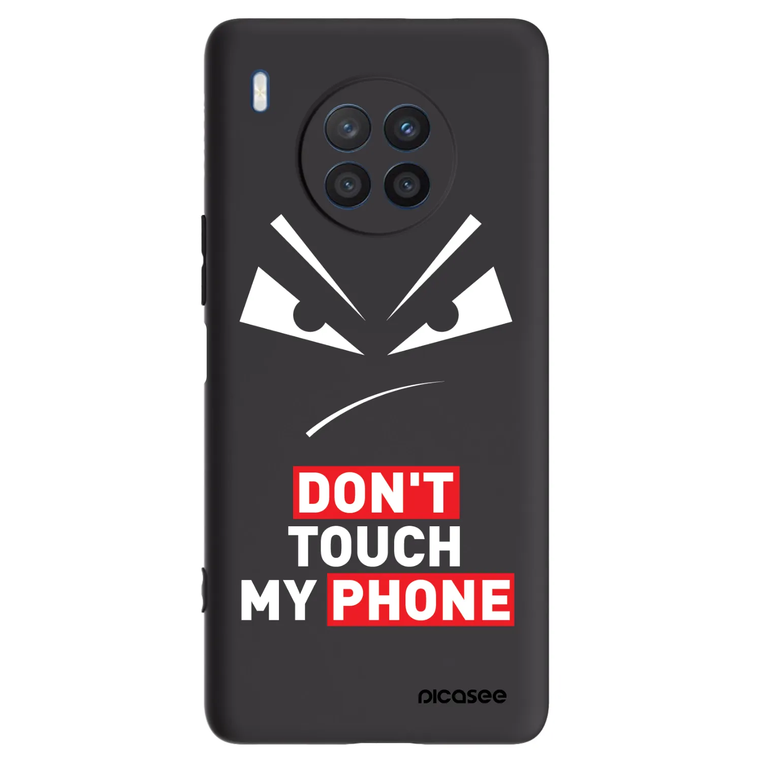 Picasee silikonowe czarne etui na Honor 50 Lite - Evil Eye - Transparent