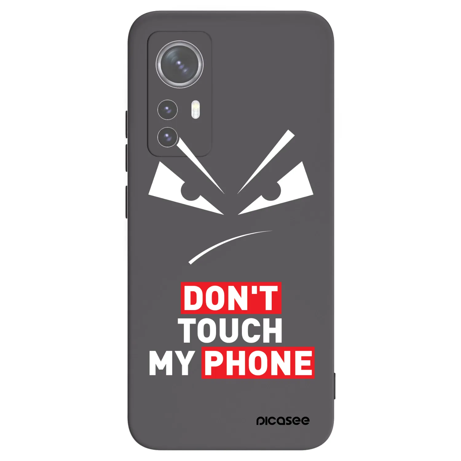 Picasee silikonowe czarne etui na Xiaomi 12X - Evil Eye - Transparent