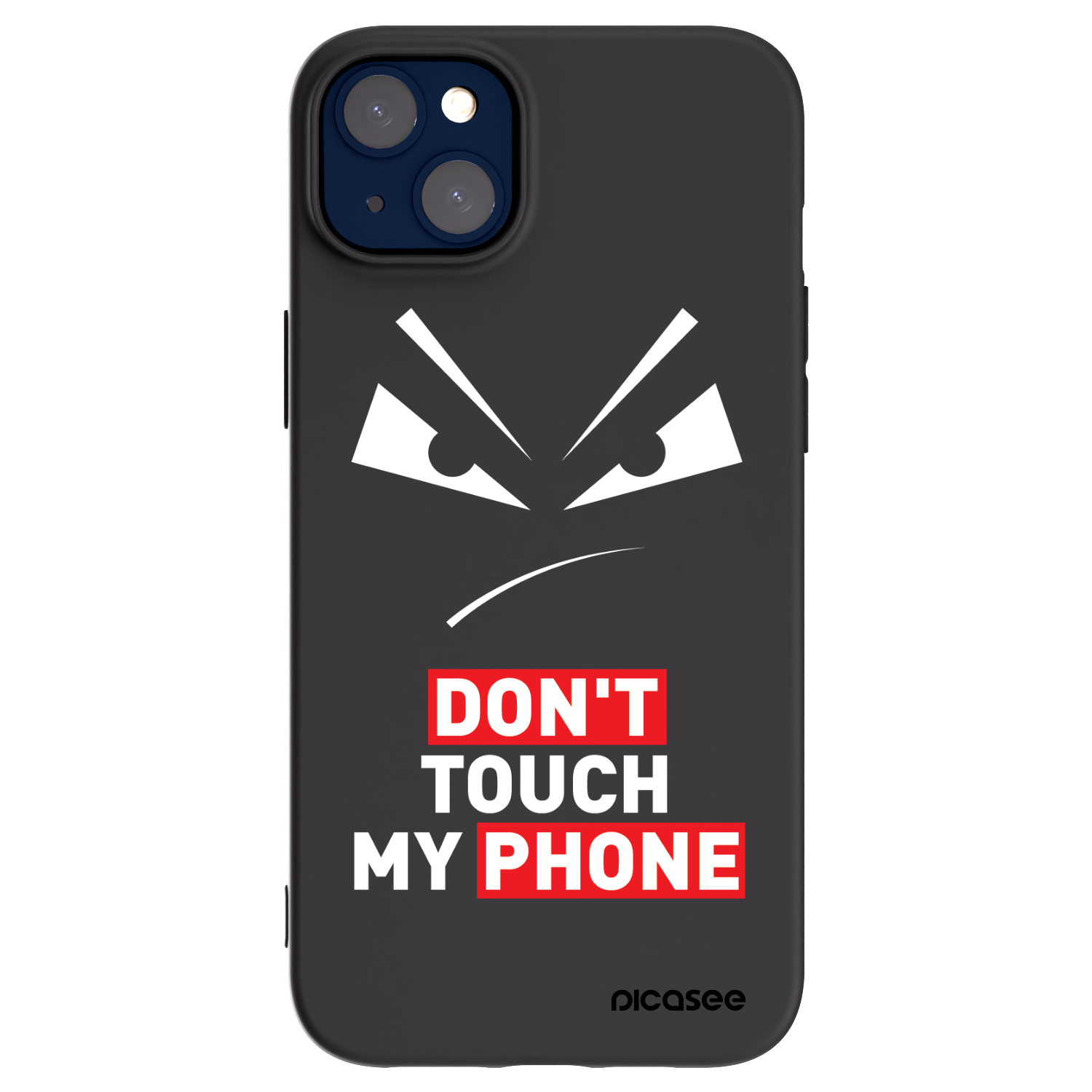 Picasee silikonowe czarne etui na Apple iPhone 14 Plus - Evil Eye - Transparent