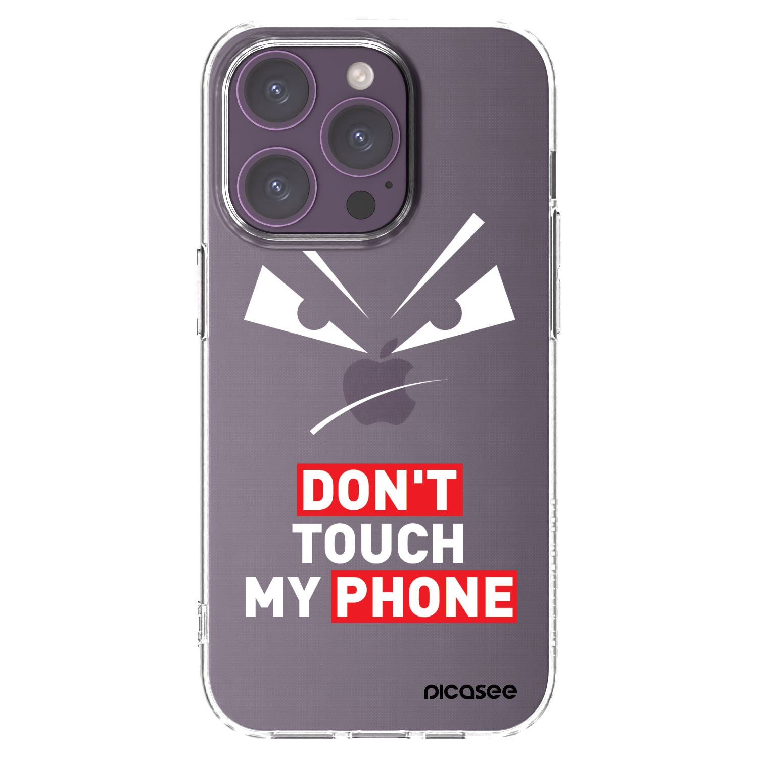 Picasee silikonowe przeźroczyste etui na Apple iPhone 14 Pro - Evil Eye - Transparent