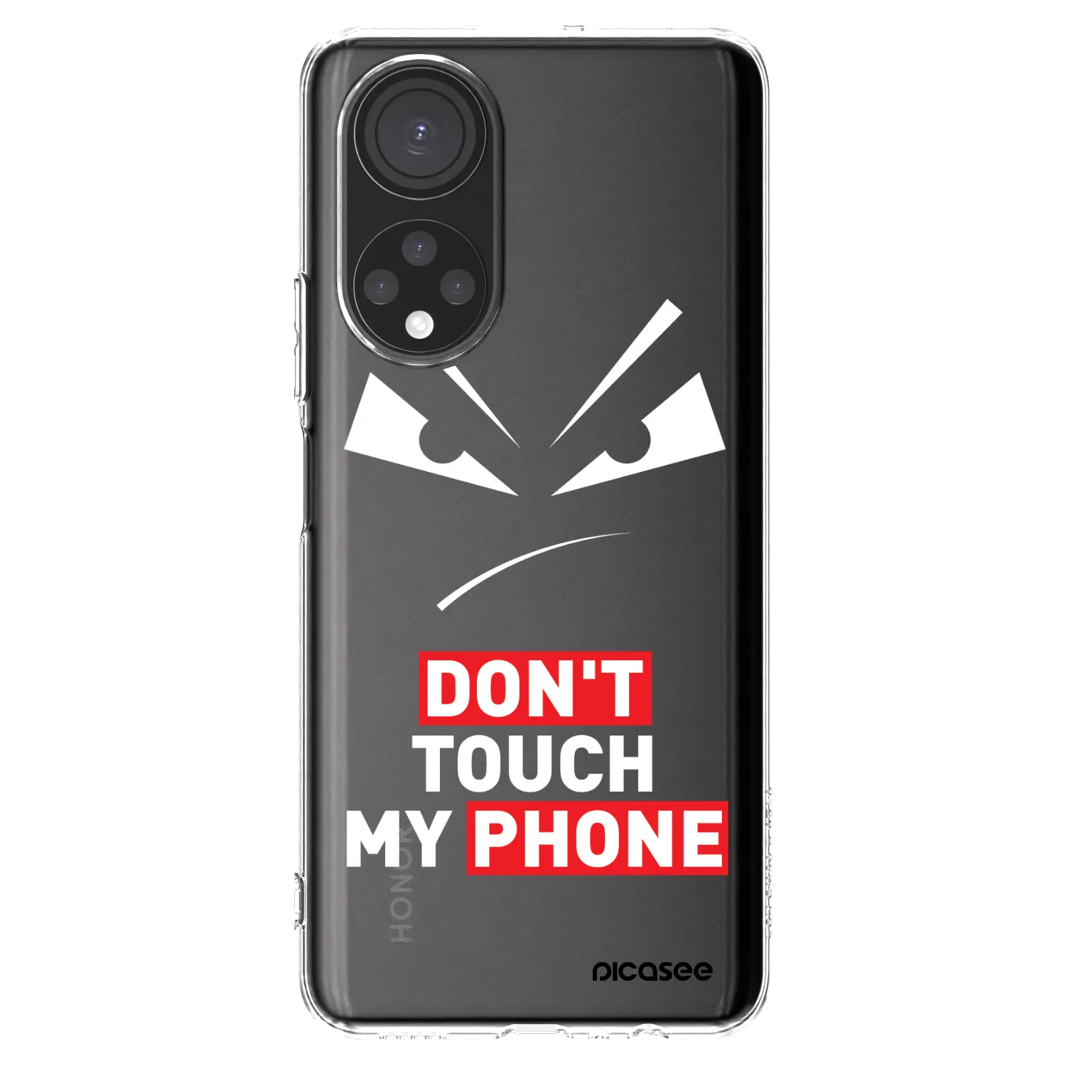 Picasee silikonowe przeźroczyste etui na Honor X7 - Evil Eye - Transparent