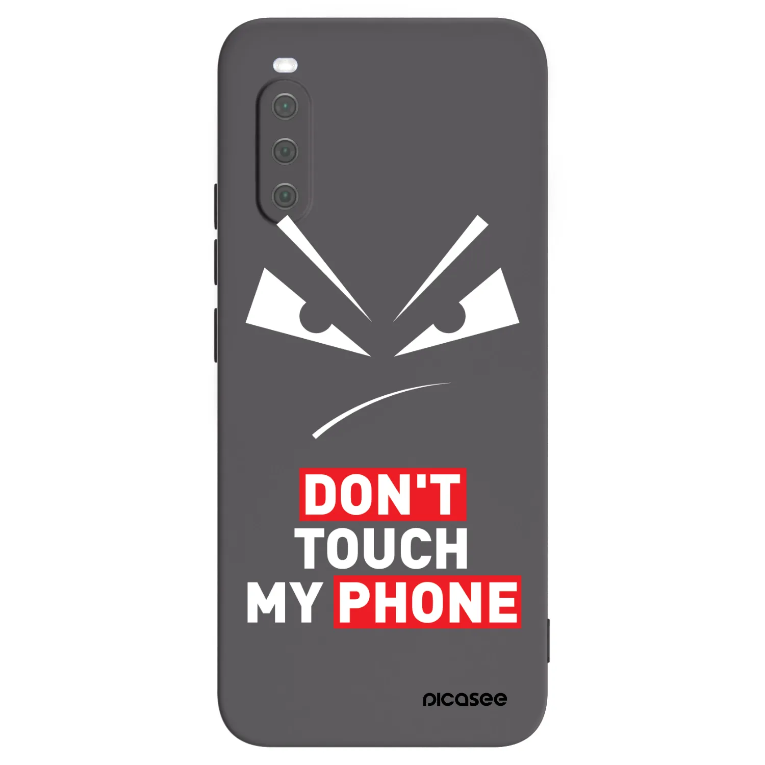 Picasee silikonowe czarne etui na Sony Xperia 10 III - Evil Eye - Transparent