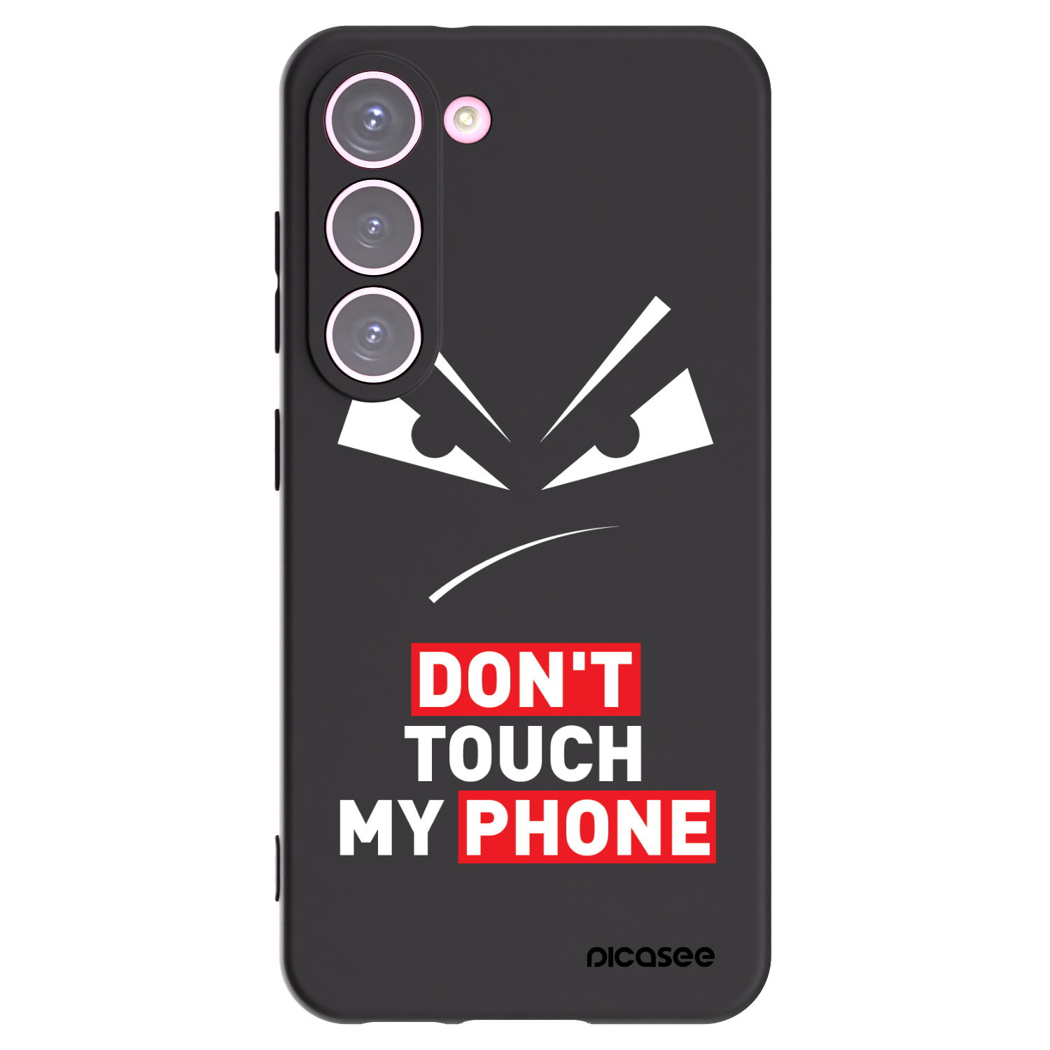Picasee silikonowe czarne etui na Samsung Galaxy S23 5G - Evil Eye - Transparent