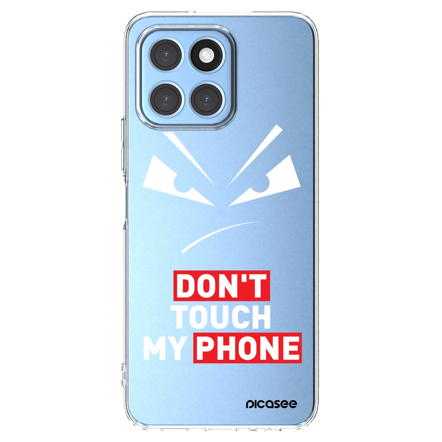 Picasee silikonowe przeźroczyste etui na Honor X8 5G - Evil Eye - Transparent