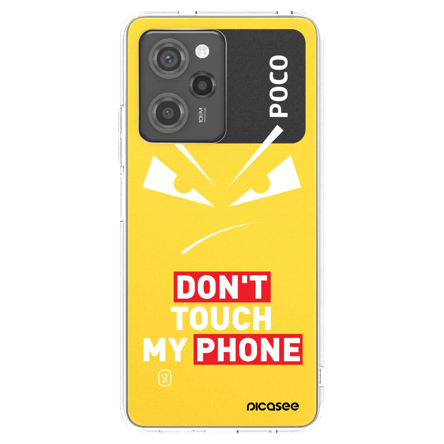 Picasee silikonowe przeźroczyste etui na Xiaomi Poco X5 Pro - Evil Eye - Transparent