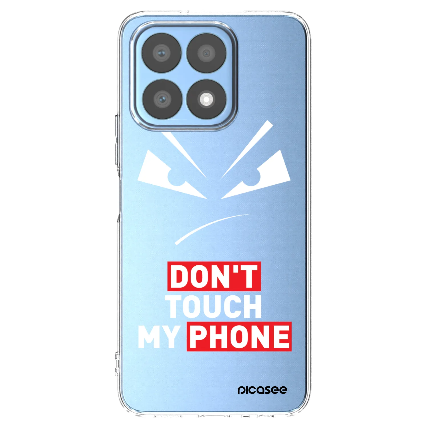 Picasee silikonowe przeźroczyste etui na Honor X8a - Evil Eye - Transparent