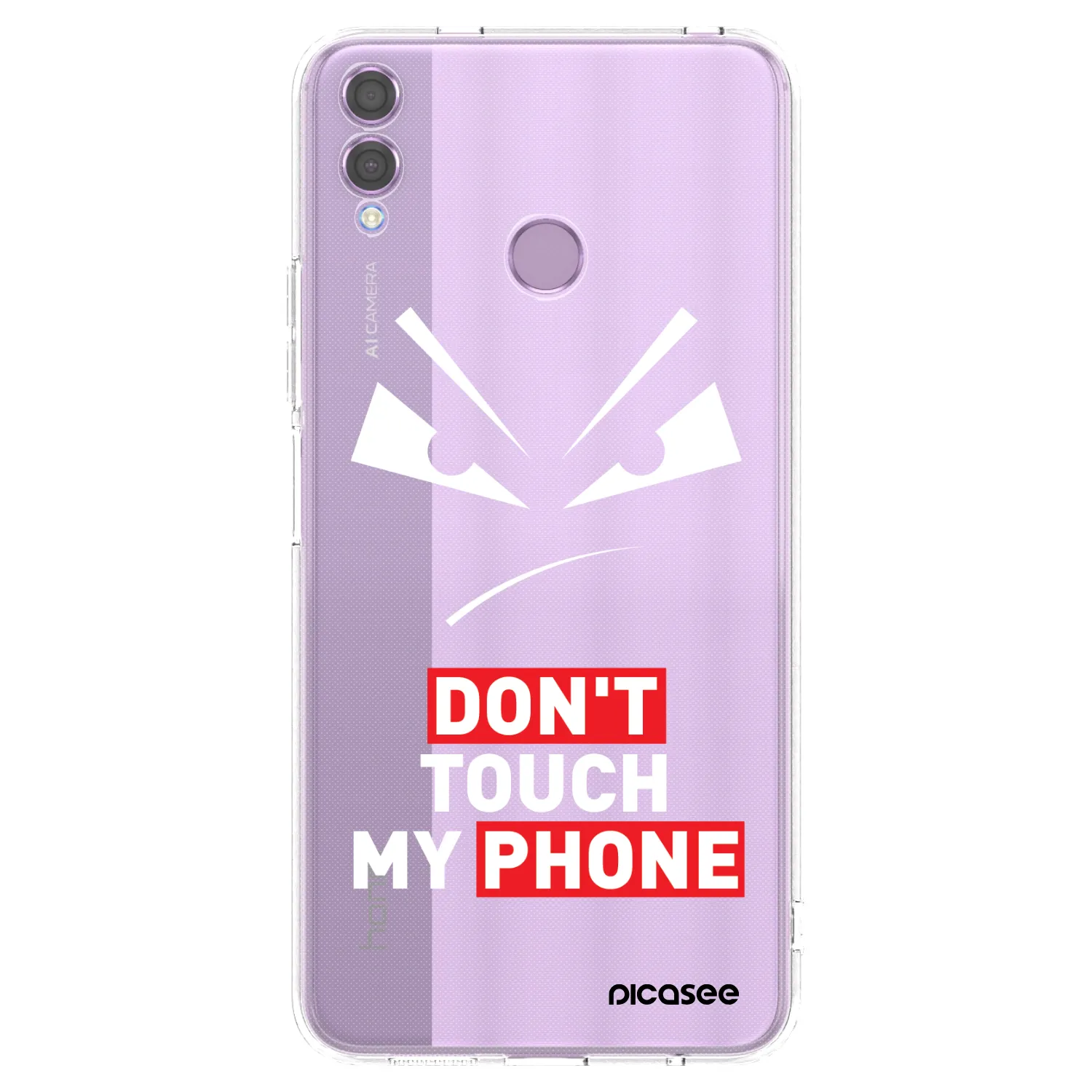 Picasee silikonowe przeźroczyste etui na Honor 8X - Evil Eye - Transparent