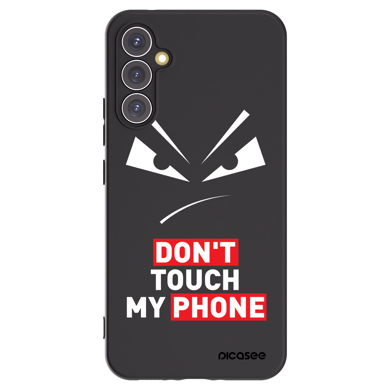 Picasee silikonowe czarne etui na Samsung Galaxy A34 5G A346B - Evil Eye - Transparent