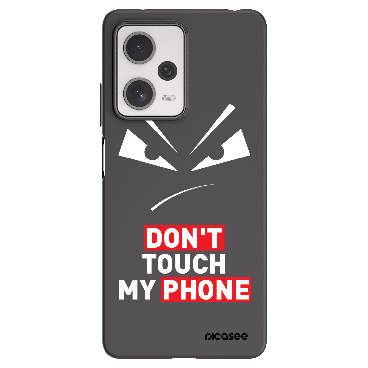 Picasee silikonowe czarne etui na Xiaomi Redmi Note 12 Pro+ 5G - Evil Eye - Transparent