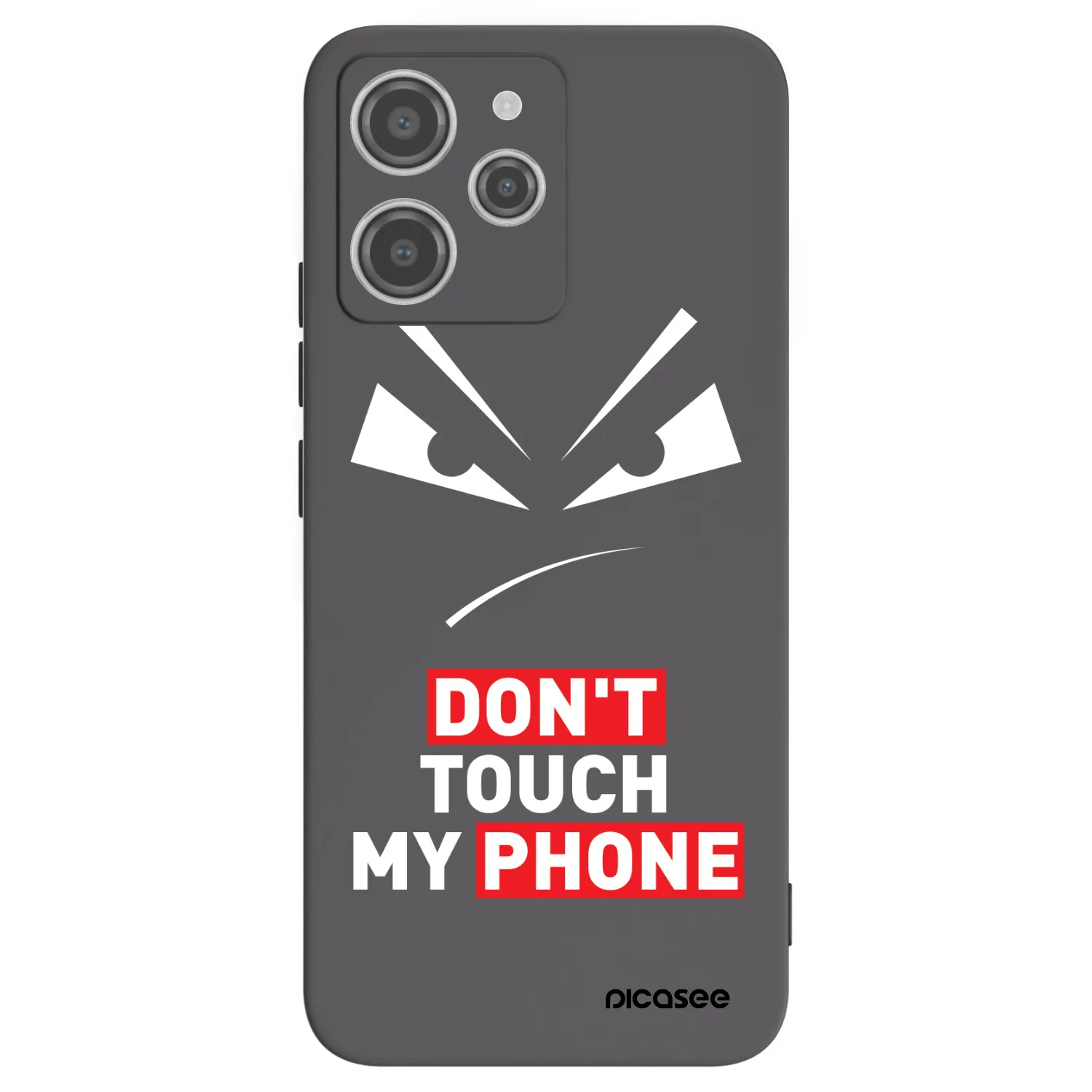 Picasee silikonowe czarne etui na Xiaomi Redmi 12 4G - Evil Eye - Transparent