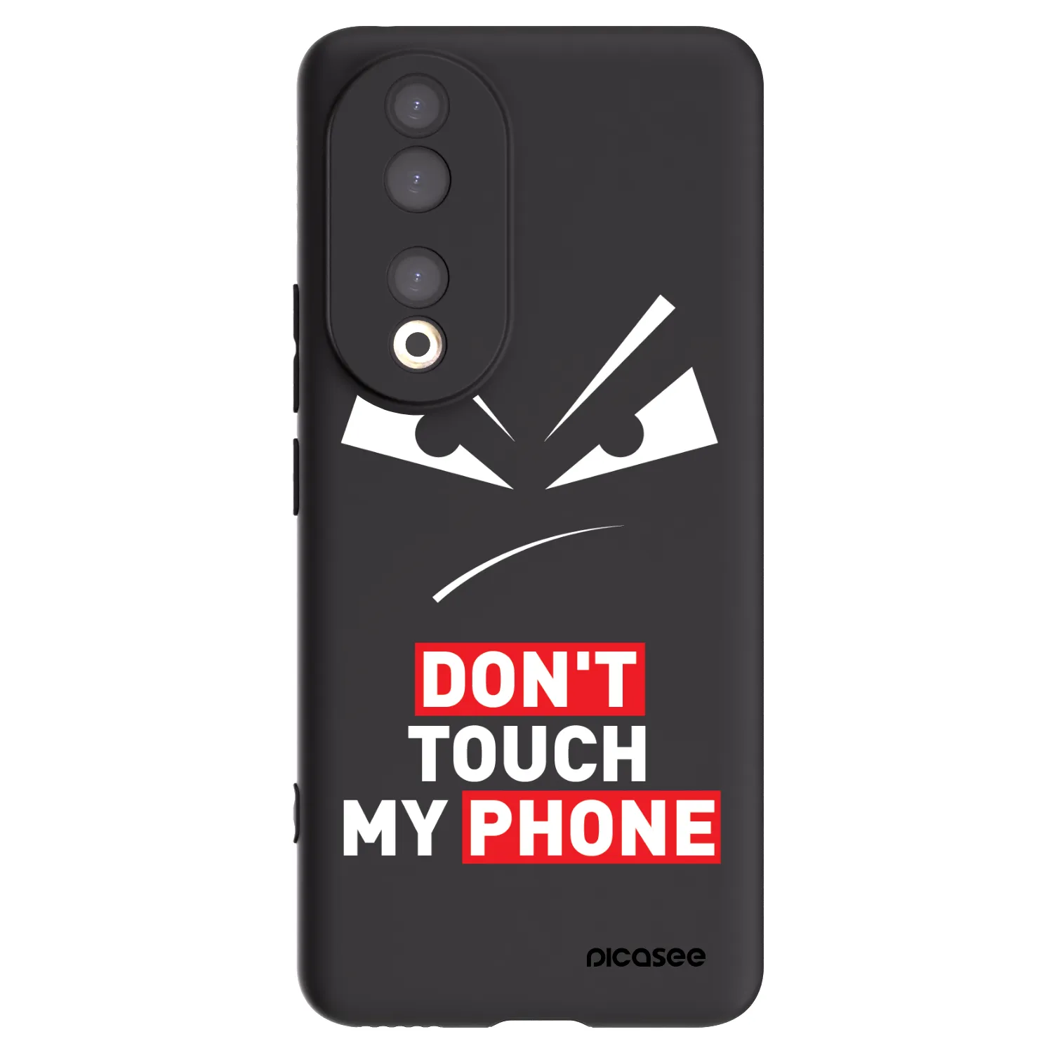 Picasee silikonowe czarne etui na Honor 90 5G - Evil Eye - Transparent