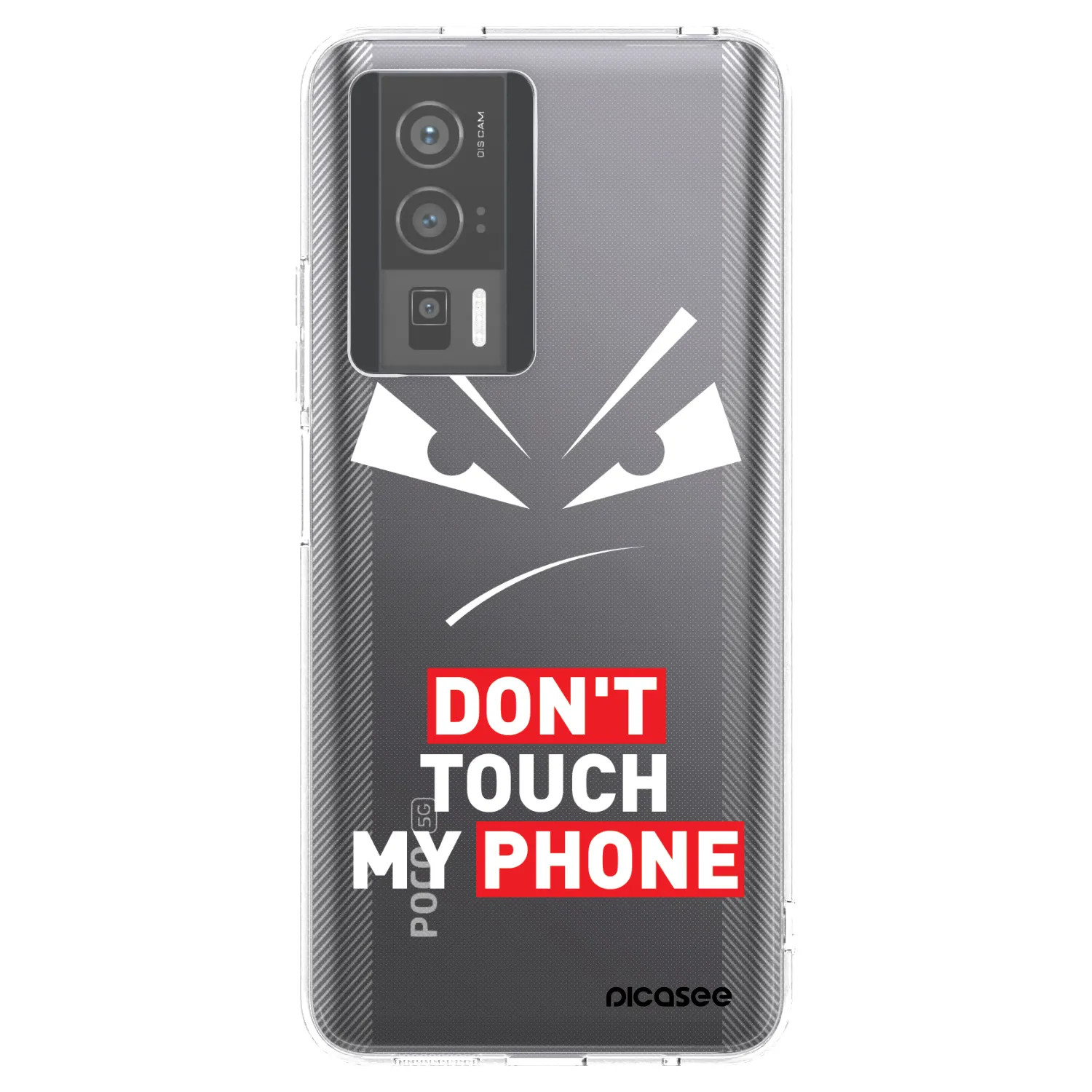Picasee silikonowe przeźroczyste etui na Xiaomi Poco F5 Pro 5G - Evil Eye - Transparent