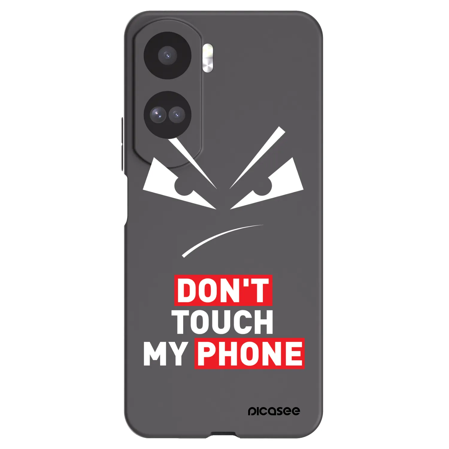 Picasee silikonowe czarne etui na Honor 90 Lite 5G - Evil Eye - Transparent