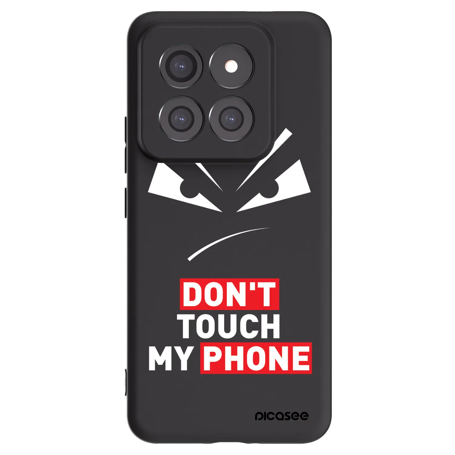 Picasee silikonowe czarne etui na Xiaomi 14 Pro - Evil Eye - Transparent