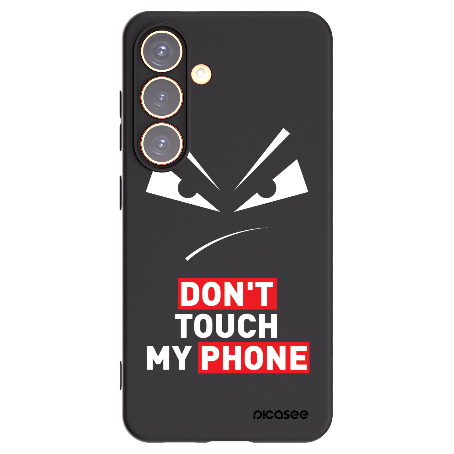 Picasee silikonowe czarne etui na Samsung Galaxy S24 S921B 5G - Evil Eye - Transparent