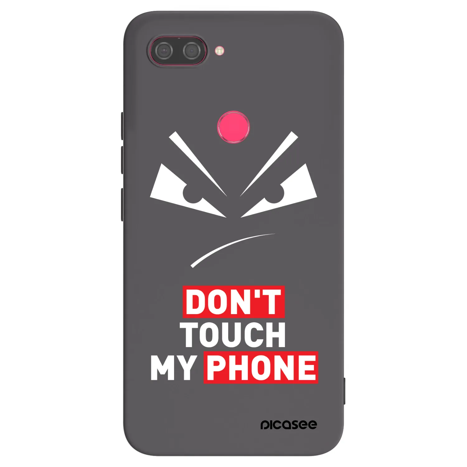 Picasee silikonowe czarne etui na Xiaomi Mi 8 Lite - Evil Eye - Transparent