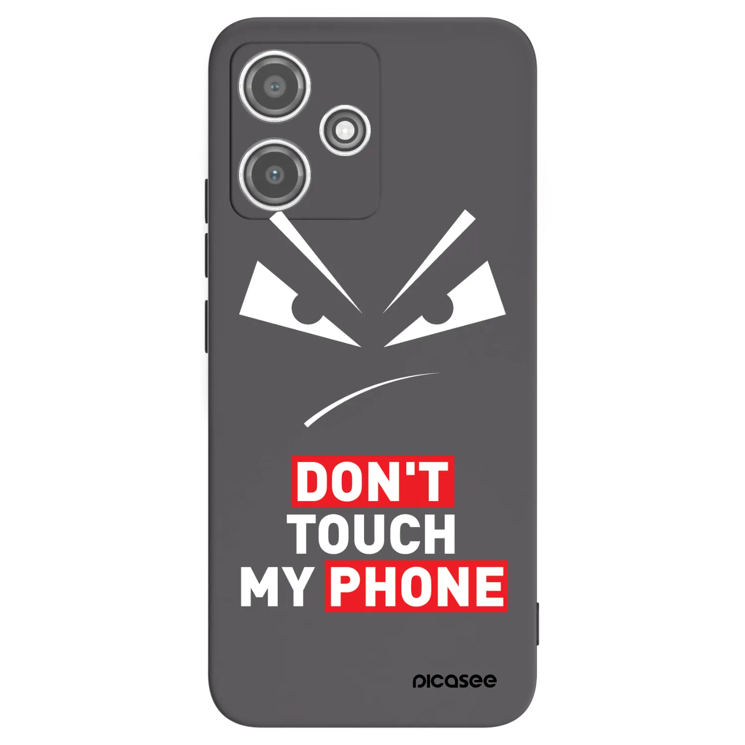 Picasee silikonowe czarne etui na Xiaomi Redmi 12 5G - Evil Eye - Transparent