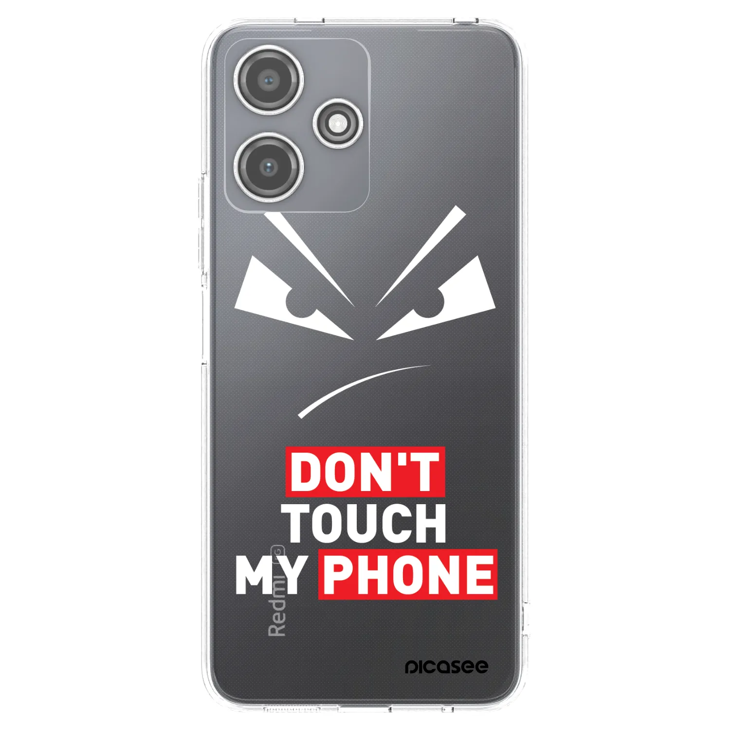 Picasee silikonowe przeźroczyste etui na Xiaomi Redmi 12 5G - Evil Eye - Transparent