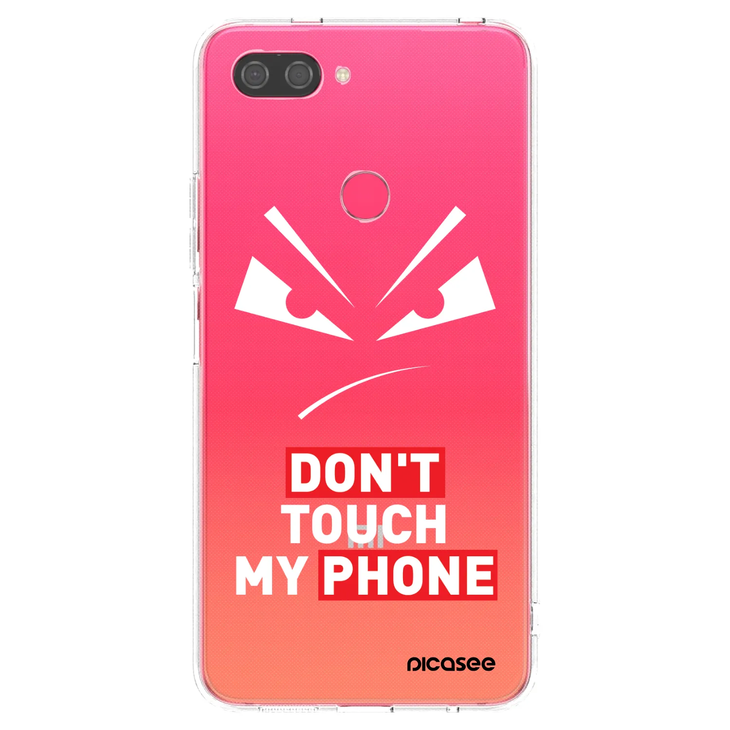 Picasee silikonowe przeźroczyste etui na Xiaomi Mi 8 Lite - Evil Eye - Transparent