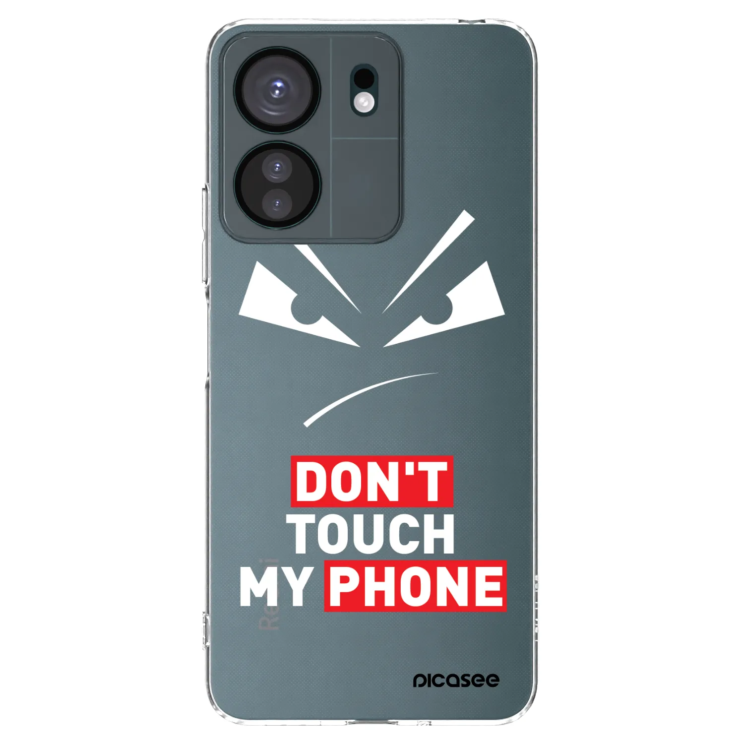 Picasee silikonowe przeźroczyste etui na Xiaomi Redmi 13C 4G - Evil Eye - Transparent
