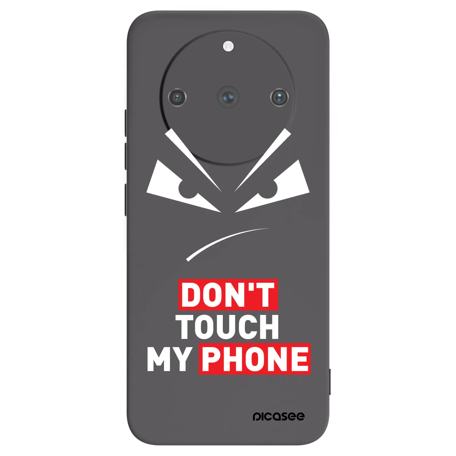 Picasee silikonowe czarne etui na Realme 11 Pro+ - Evil Eye - Transparent