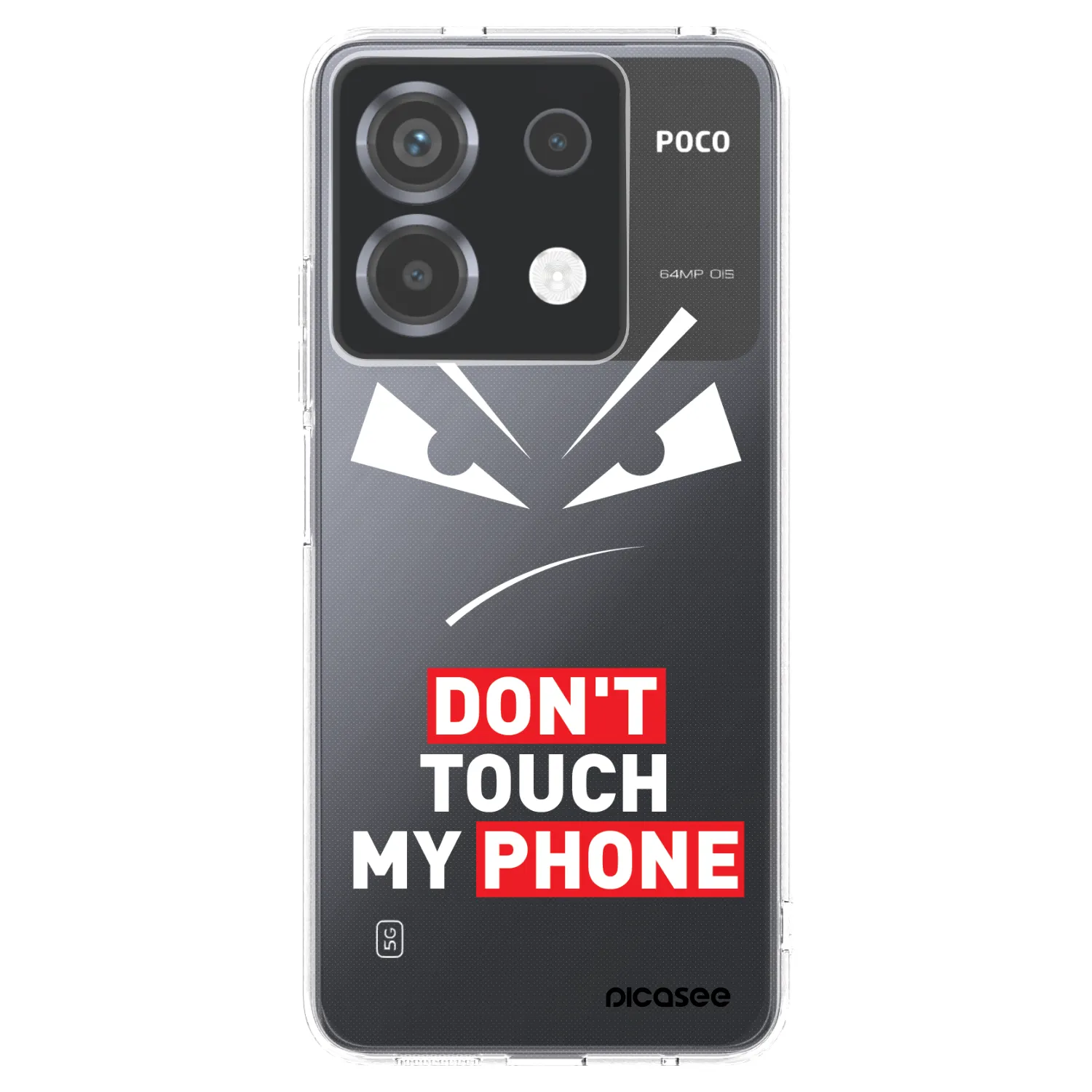 Picasee silikonowe przeźroczyste etui na Xiaomi Poco X6 - Evil Eye - Transparent