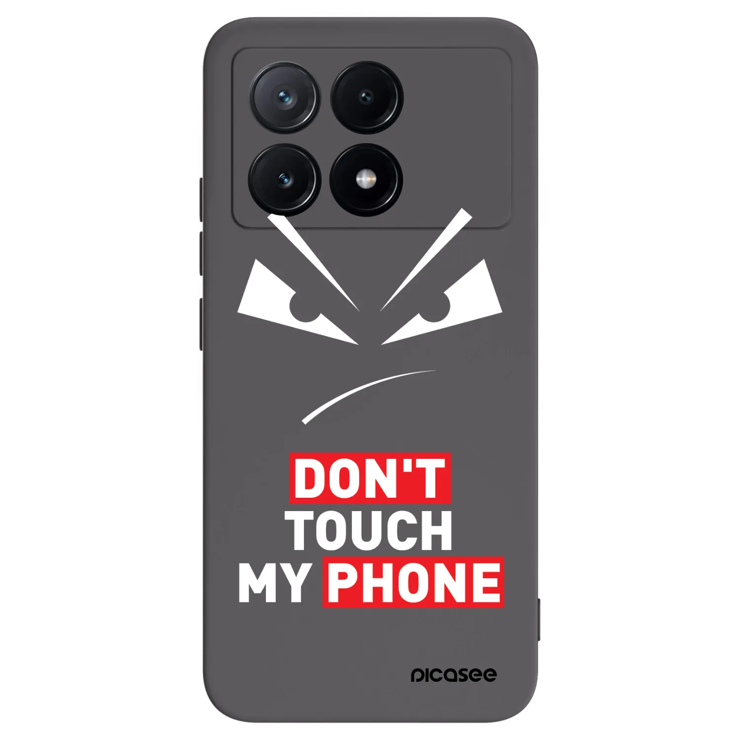 Picasee silikonowe czarne etui na Xiaomi Poco X6 Pro - Evil Eye - Transparent