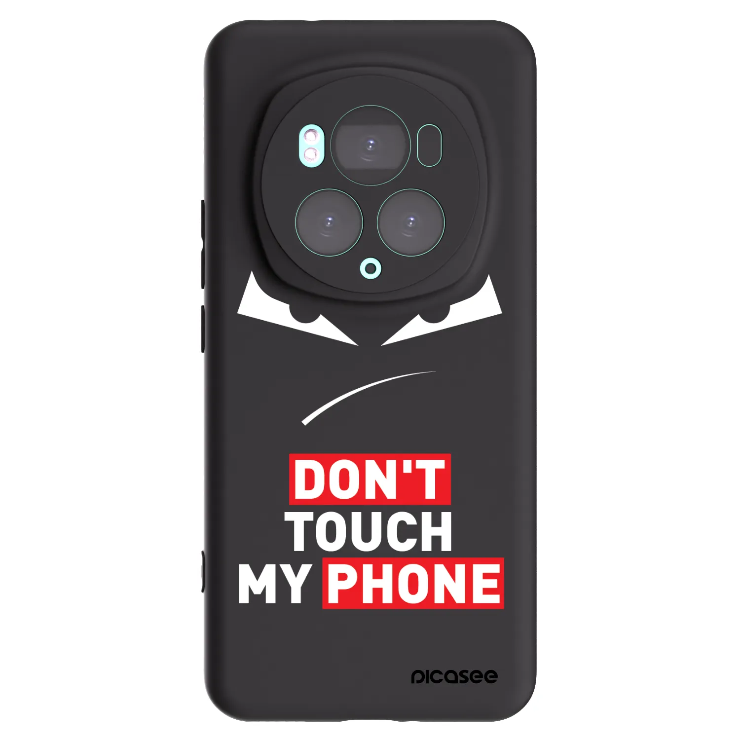 Picasee silikonowe czarne etui na Honor Magic6 Pro - Evil Eye - Transparent