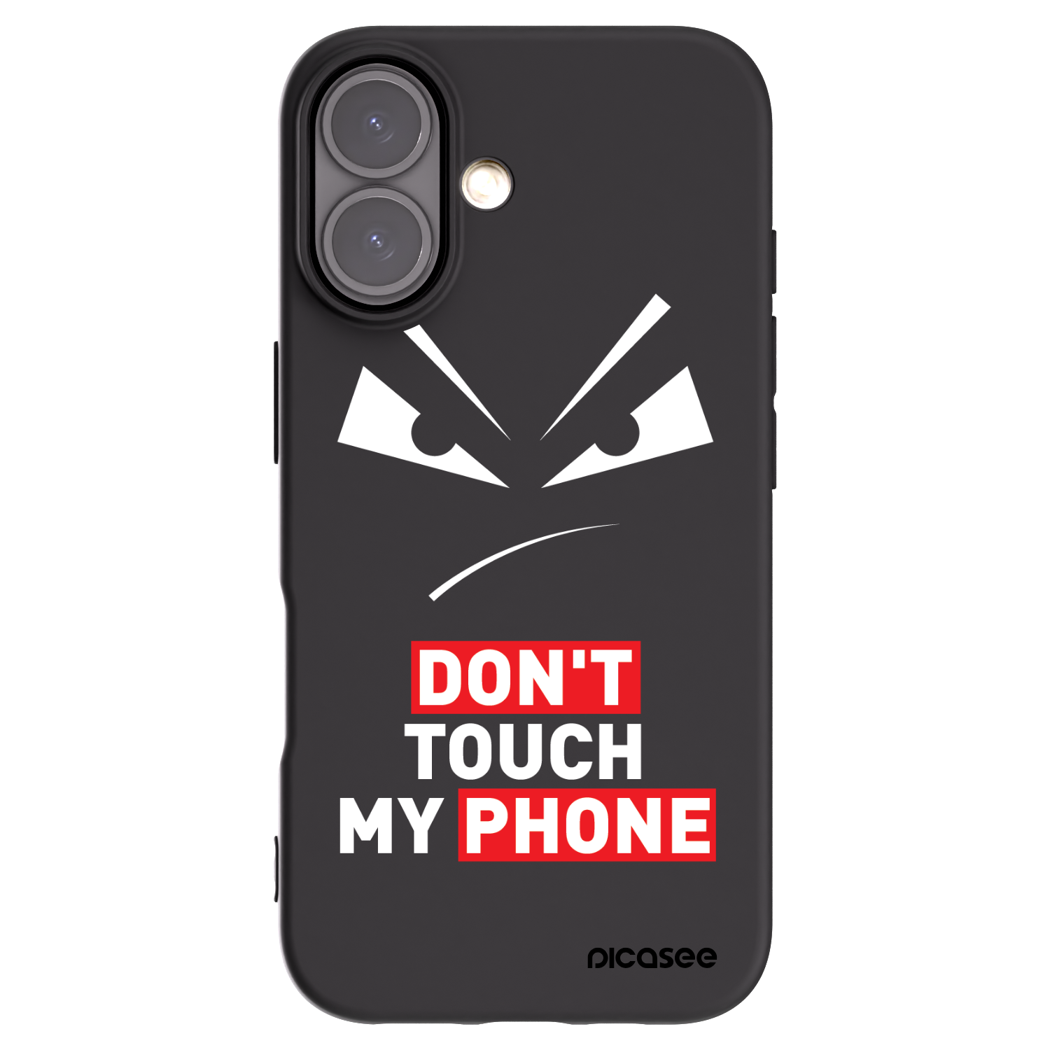 Picasee silikonowe czarne etui na Apple iPhone 16 - Evil Eye - Transparent