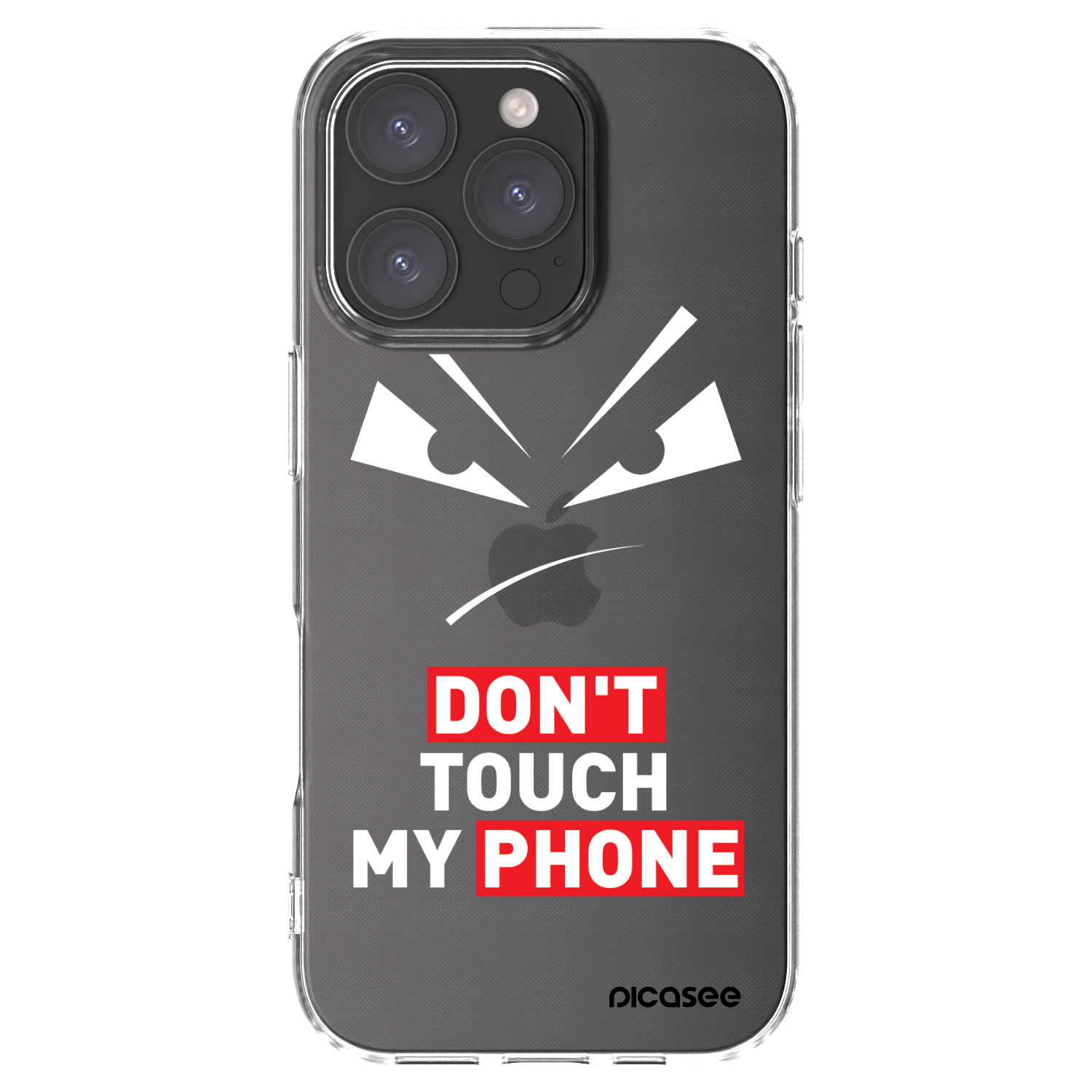 Picasee silikonowe przeźroczyste etui na Apple iPhone 16 Pro - Evil Eye - Transparent