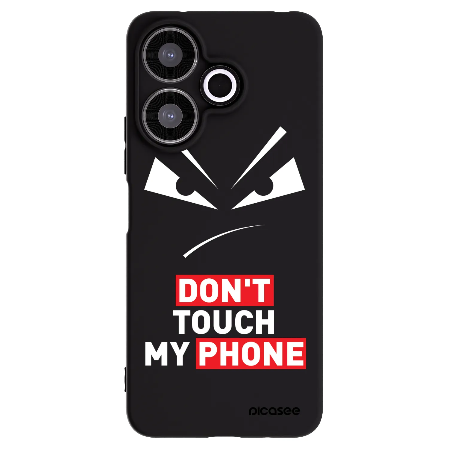 Picasee silikonowe czarne etui na Xiaomi Redmi 13 4G - Evil Eye - Transparent