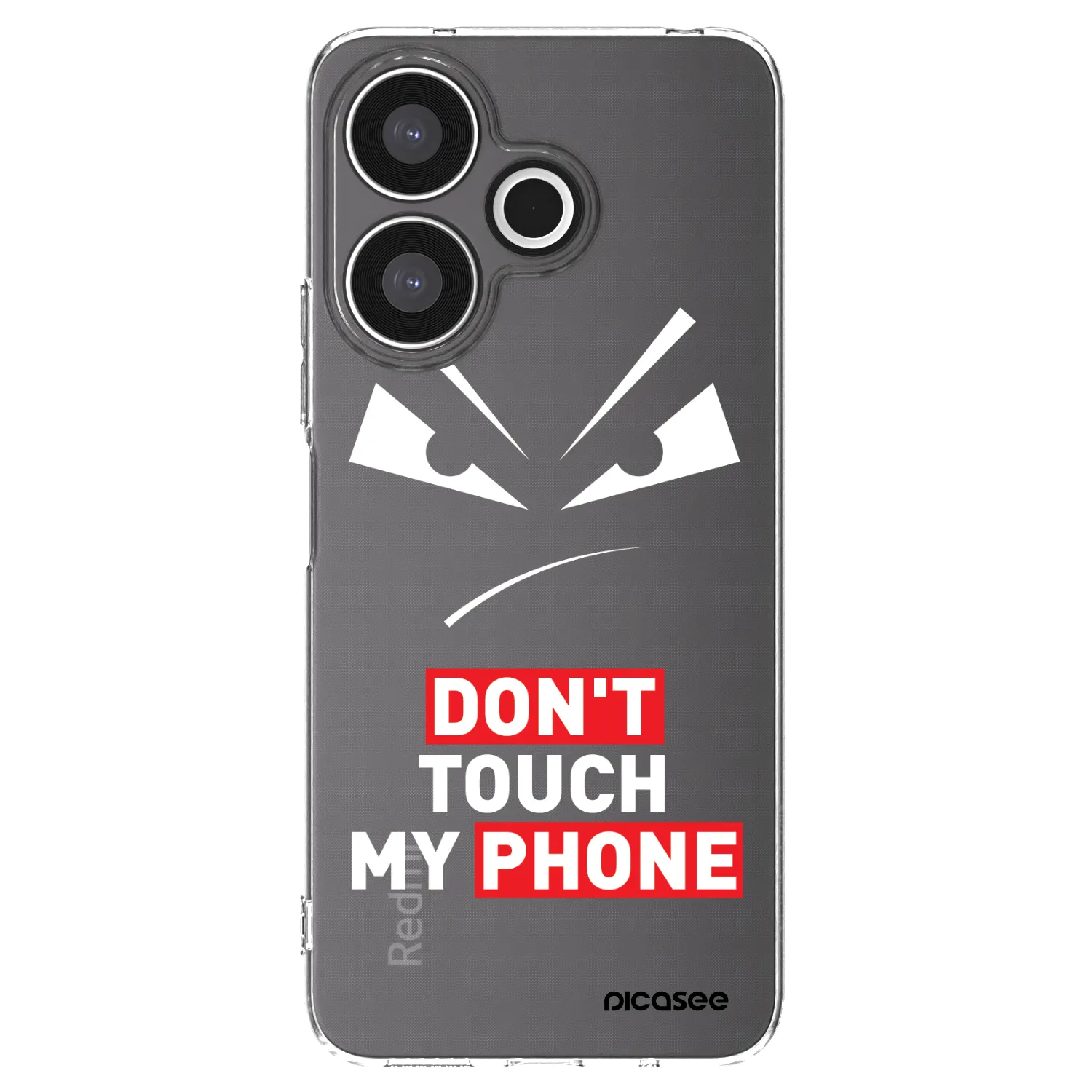 Picasee silikonowe przeźroczyste etui na Xiaomi Redmi 13 4G - Evil Eye - Transparent