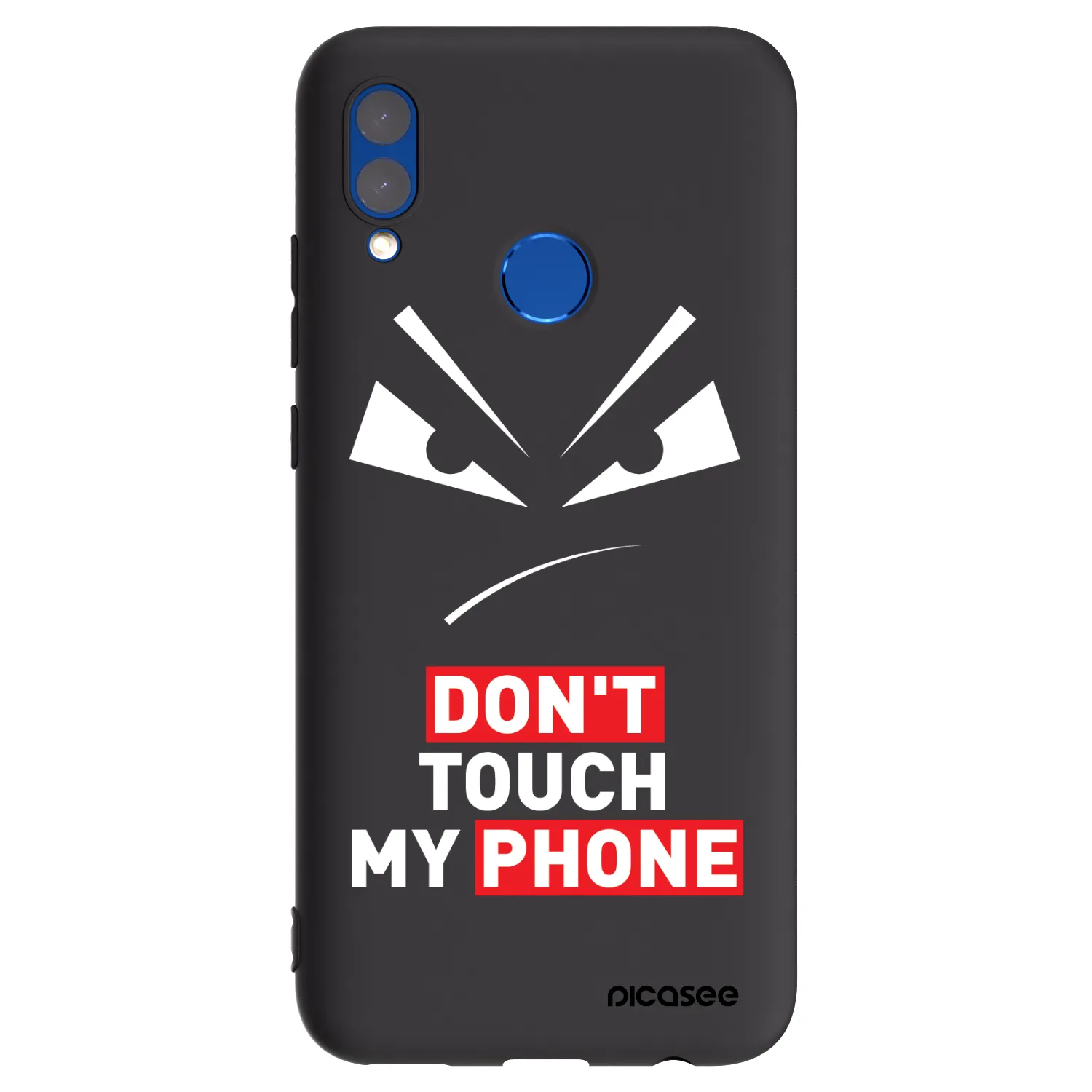 Picasee silikonowe czarne etui na Huawei P Smart 2019 - Evil Eye - Transparent