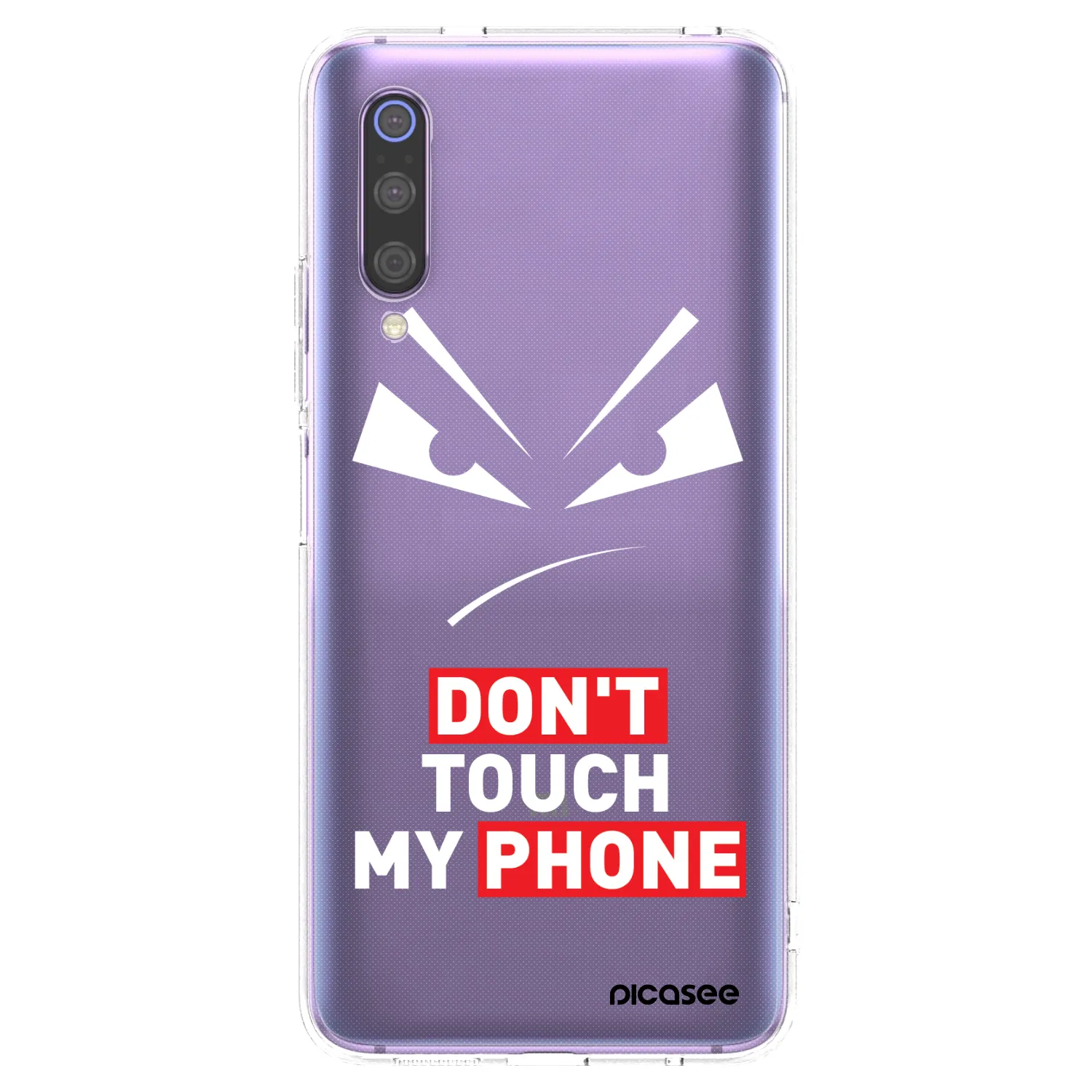 Picasee silikonowe przeźroczyste etui na Xiaomi Mi 9 - Evil Eye - Transparent