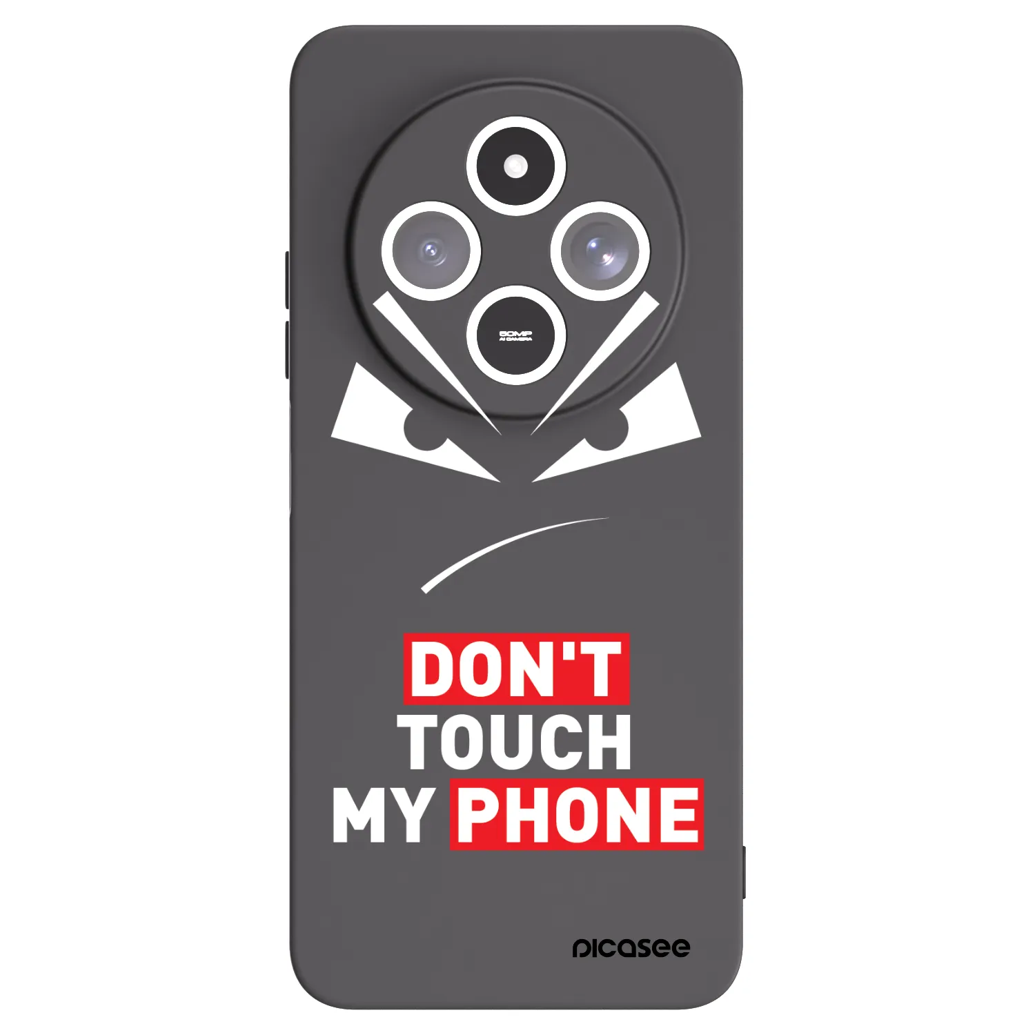 Picasee silikonowe czarne etui na Xiaomi Redmi 14C - Evil Eye - Transparent