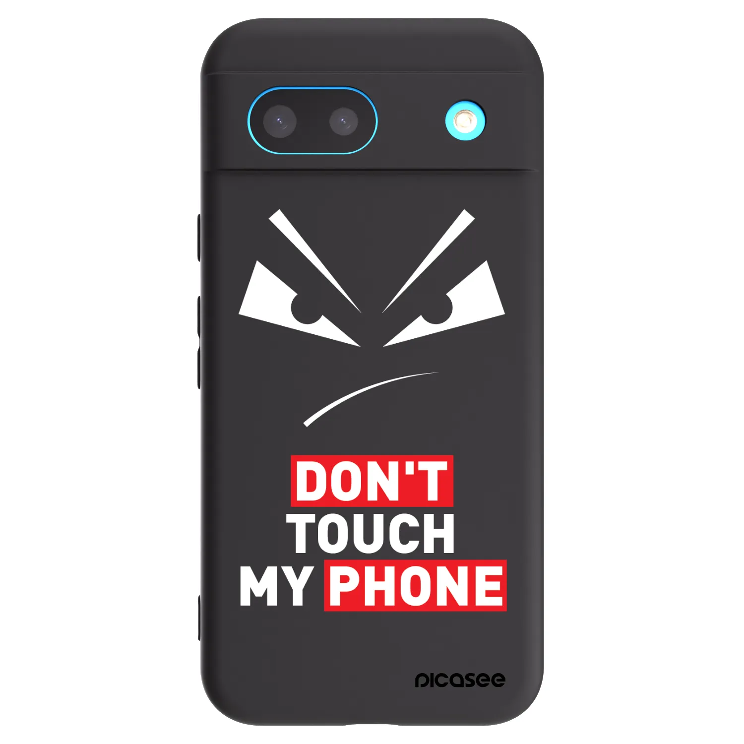 Picasee silikonowe czarne etui na Google Pixel 8a - Evil Eye - Transparent