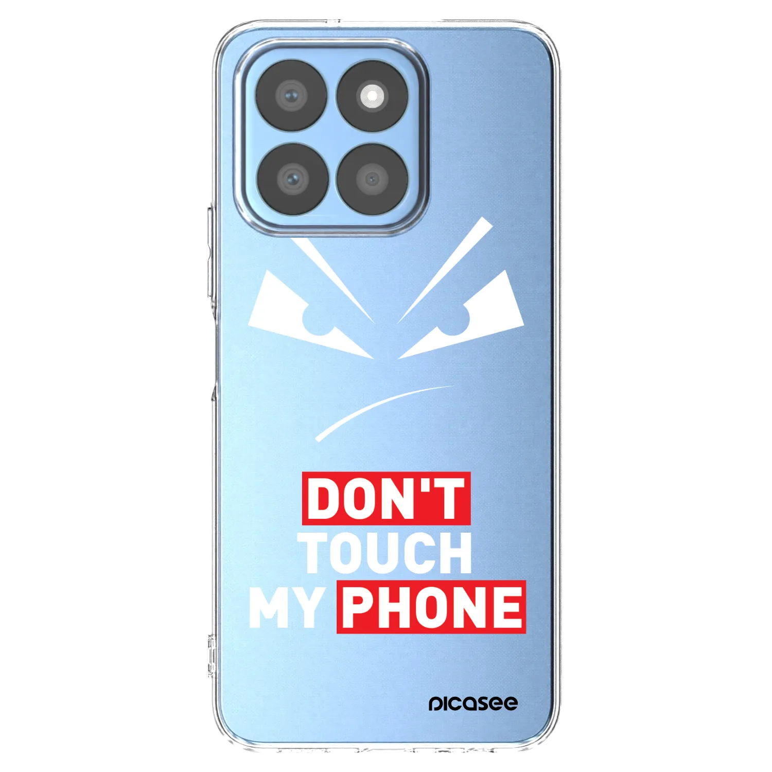 Picasee silikonowe przeźroczyste etui na Honor X8c - Evil Eye - Transparent