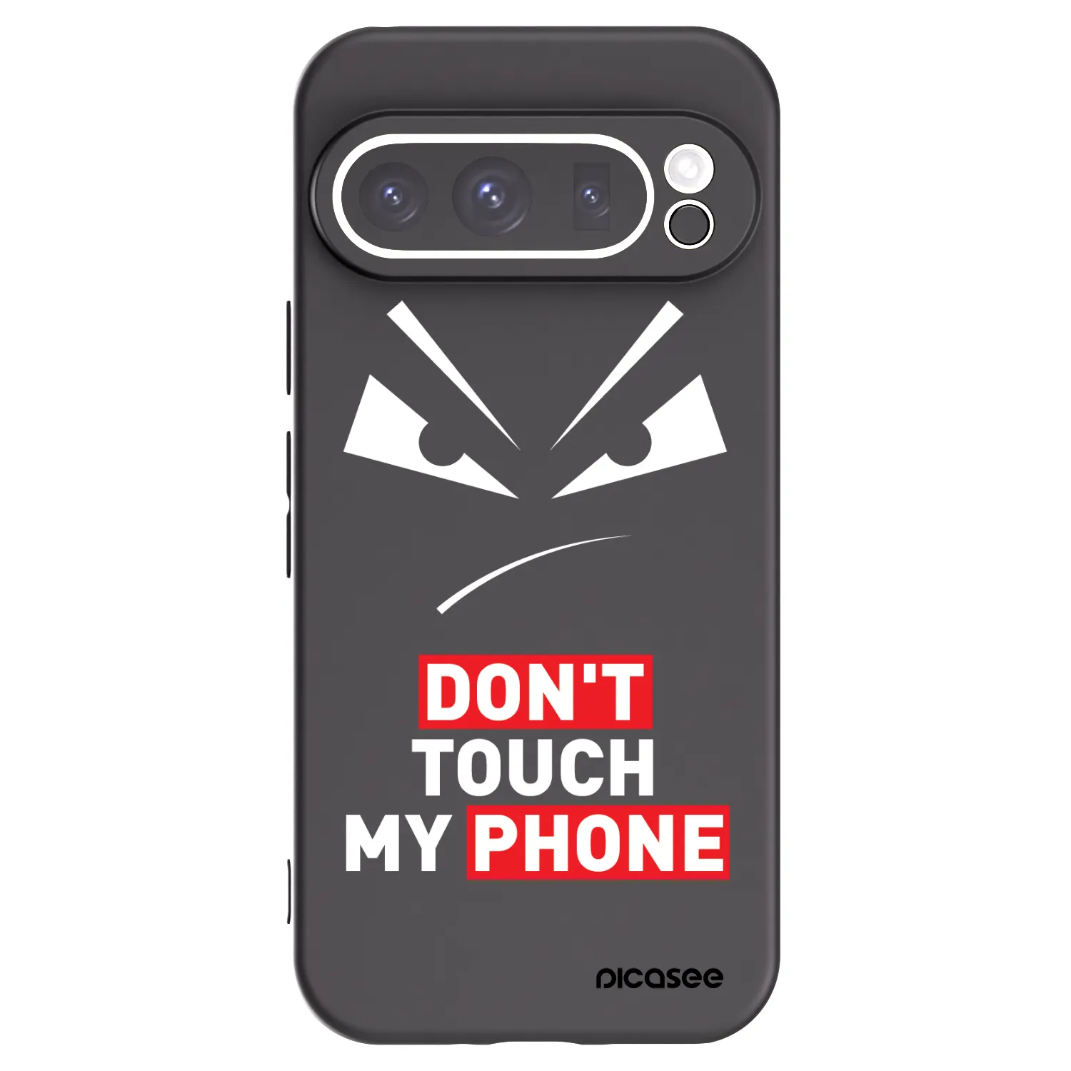 Picasee silikonowe czarne etui na Google Pixel 9 Pro - Evil Eye - Transparent
